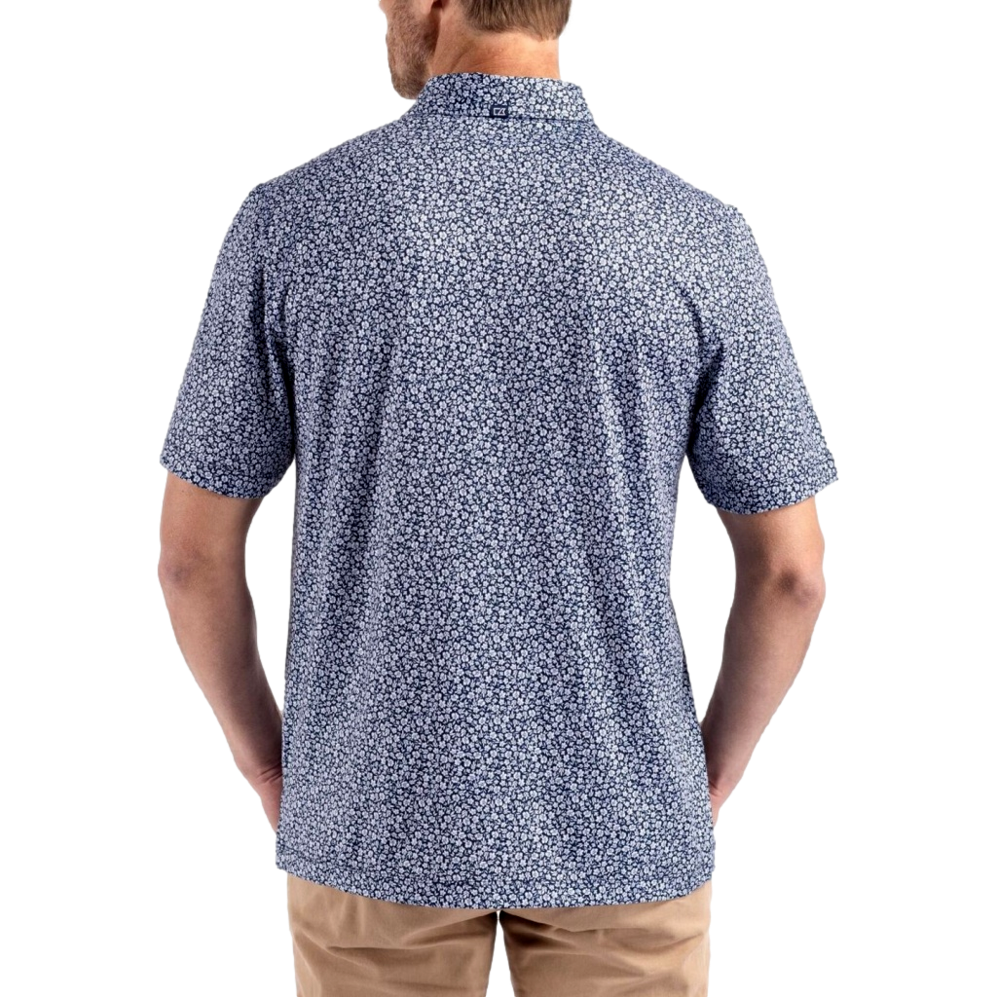 Notre Dame Fighting Irish Men's Pike Eco Flora Short Sleeve Golf Polo Shirt