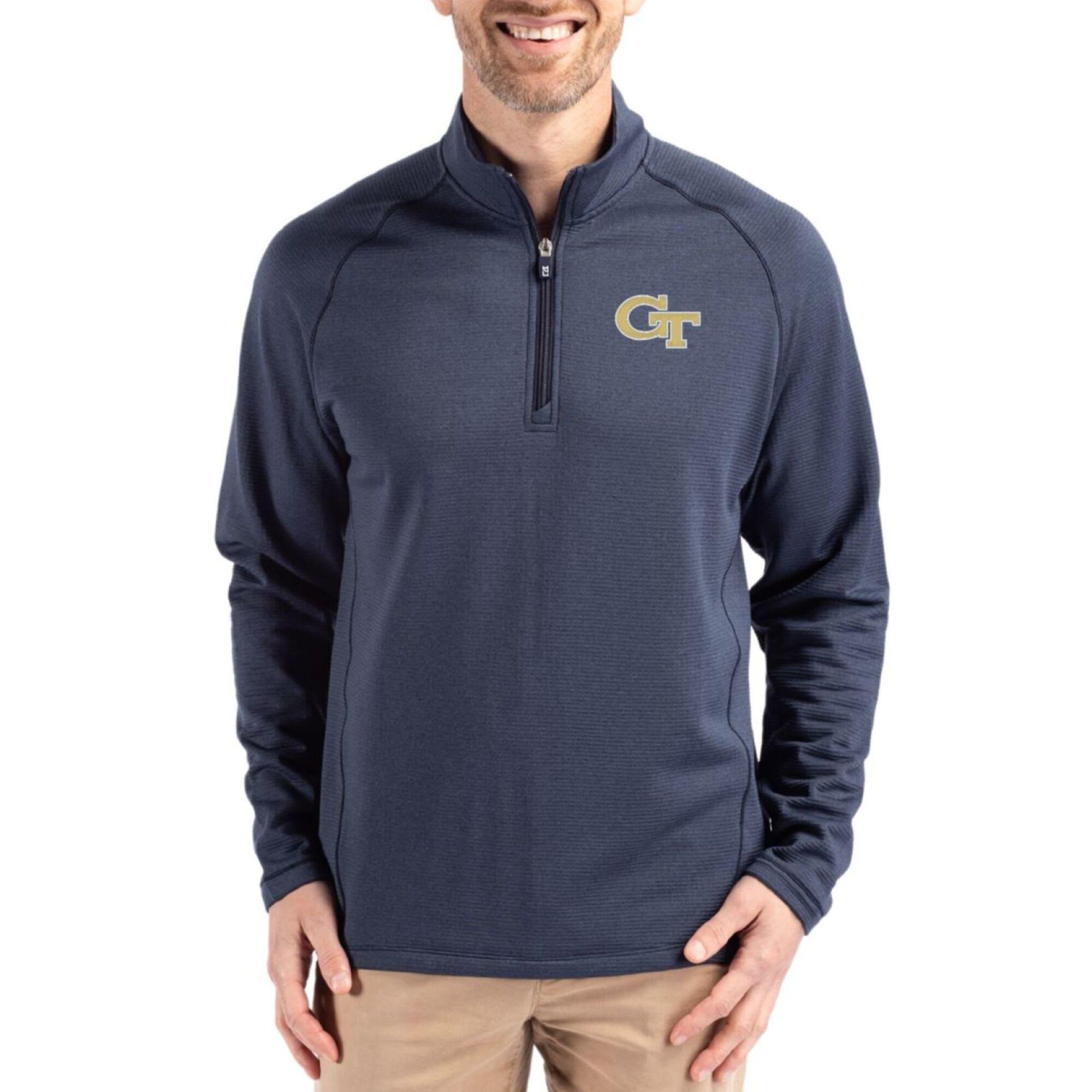 Georgia Tech Yellow Jackets Men's Peshastin Fleece Golf Quarter Zip