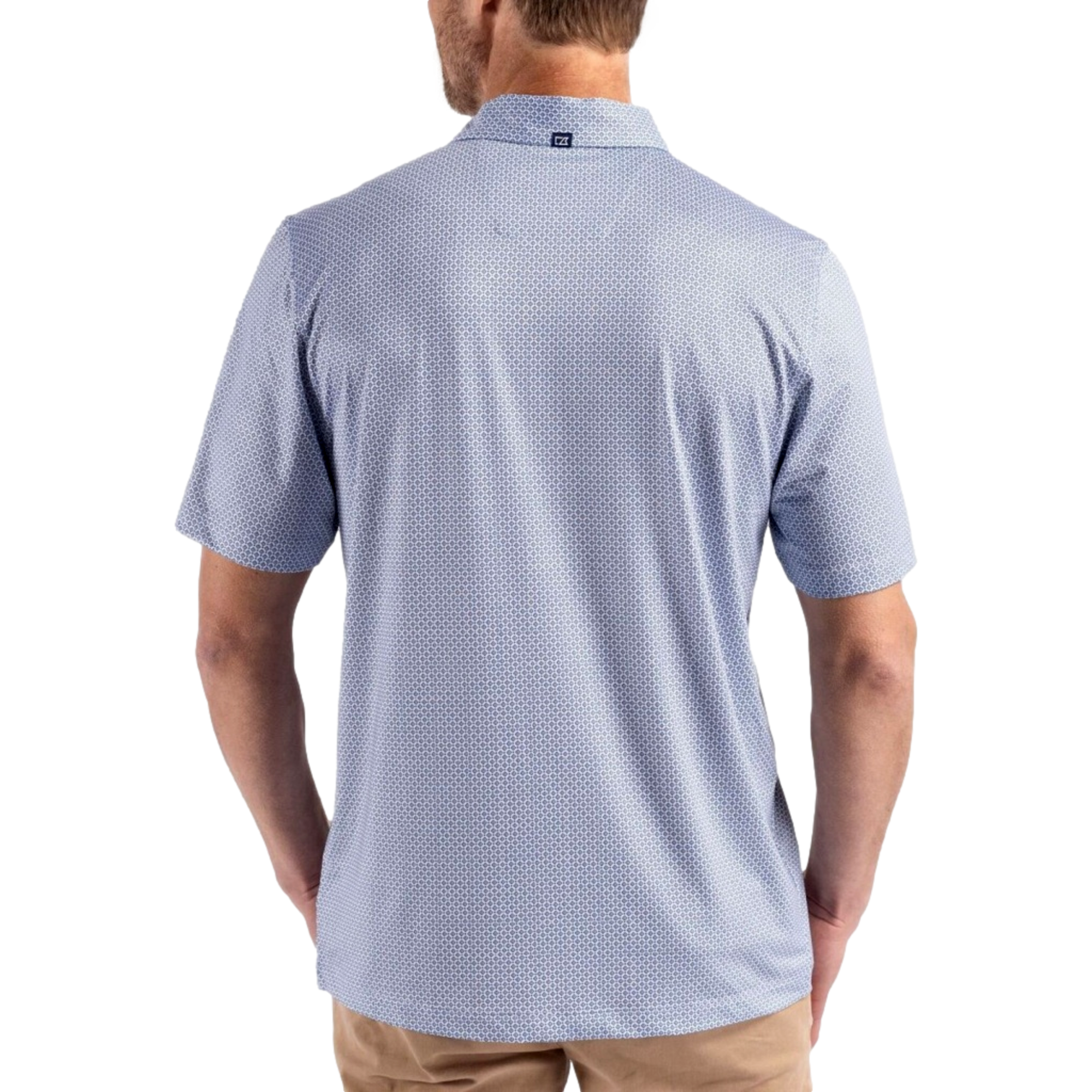 Georgia Tech Yellow Jackets Men's Pike Eco Diamod Dot Short Sleeve Golf Polo Shirt