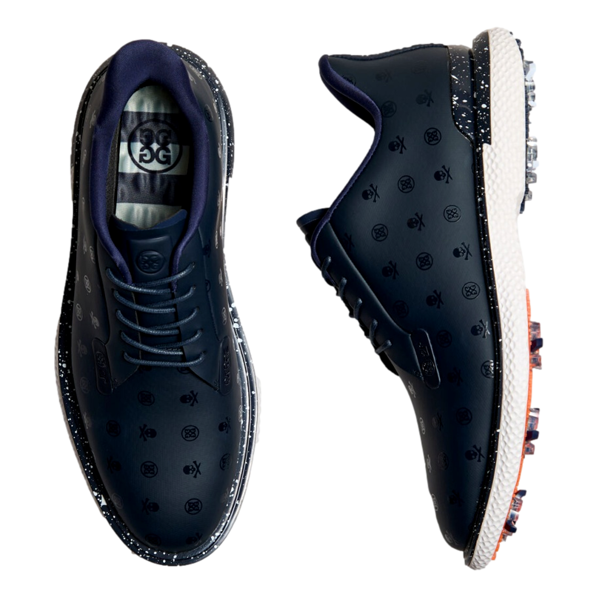 Gallivan2r G/LOCK Skull & Tees Men's Spiked Golf Shoes