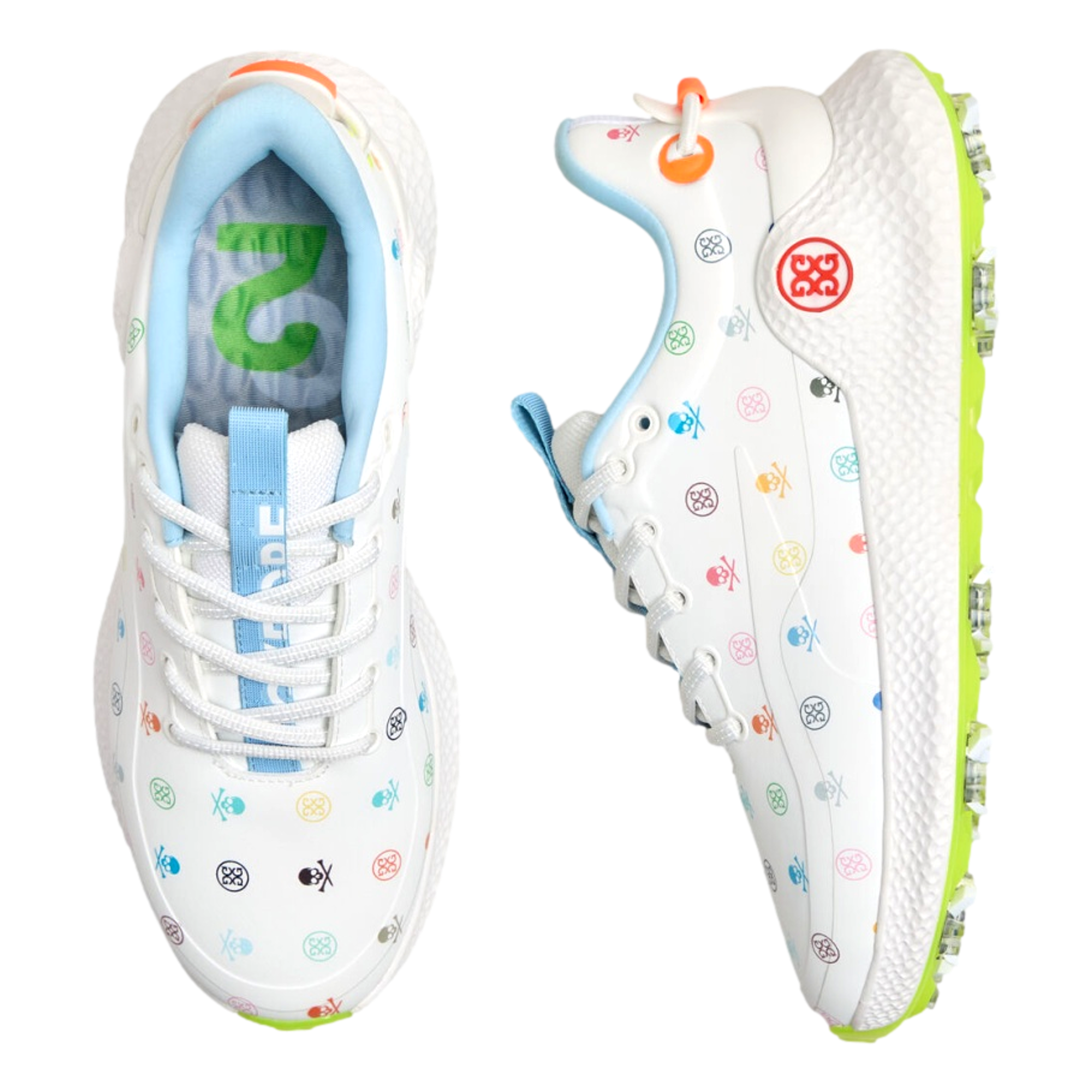 G/FORE MG4+ O2 G/Lock Skull & Tees Women's Spiked Golf Shoes | PGA