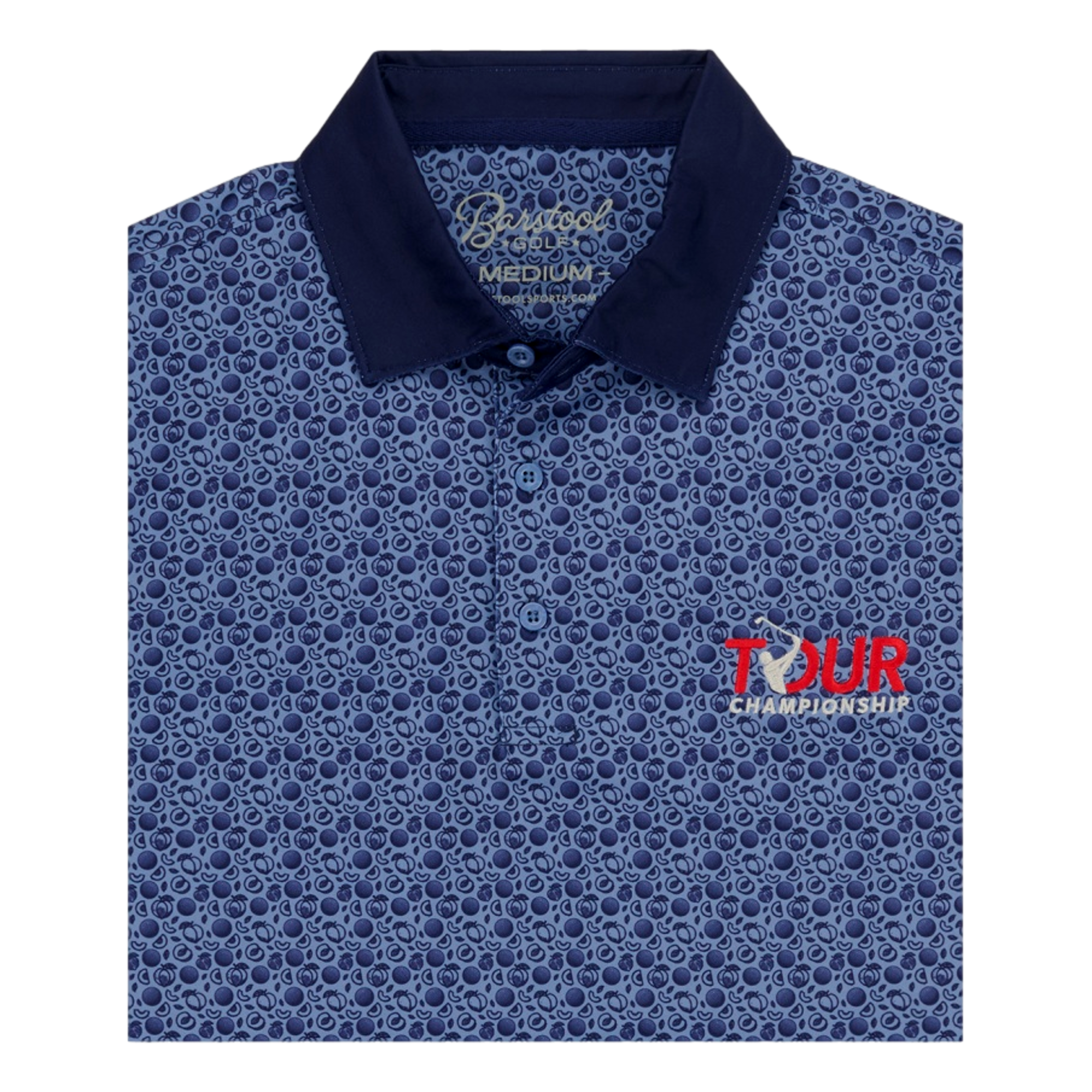 Tour Championship Peaches in the Rough Mens Short Sleeve Golf Polo Shirt