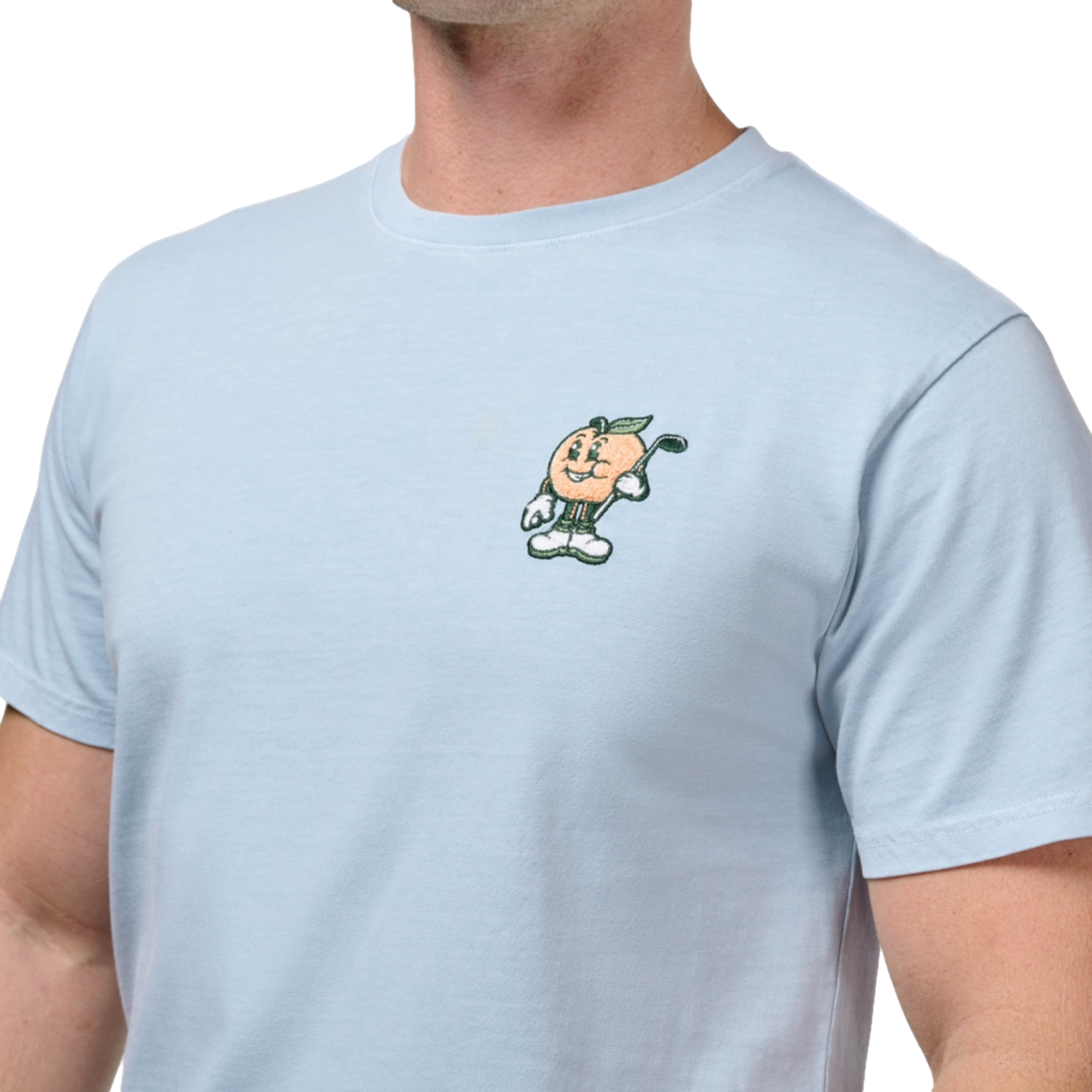 Tour Championship Peach Golfer Short Sleeve Men's Golf T-Shirt