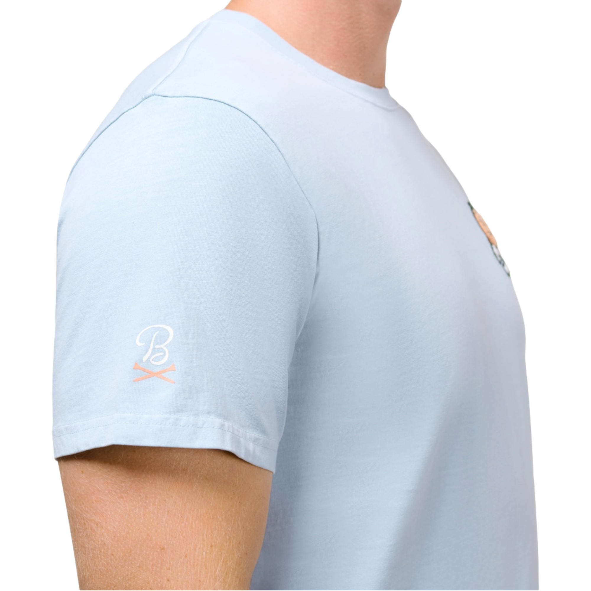 Tour Championship Peach Golfer Short Sleeve Men's Golf T-Shirt