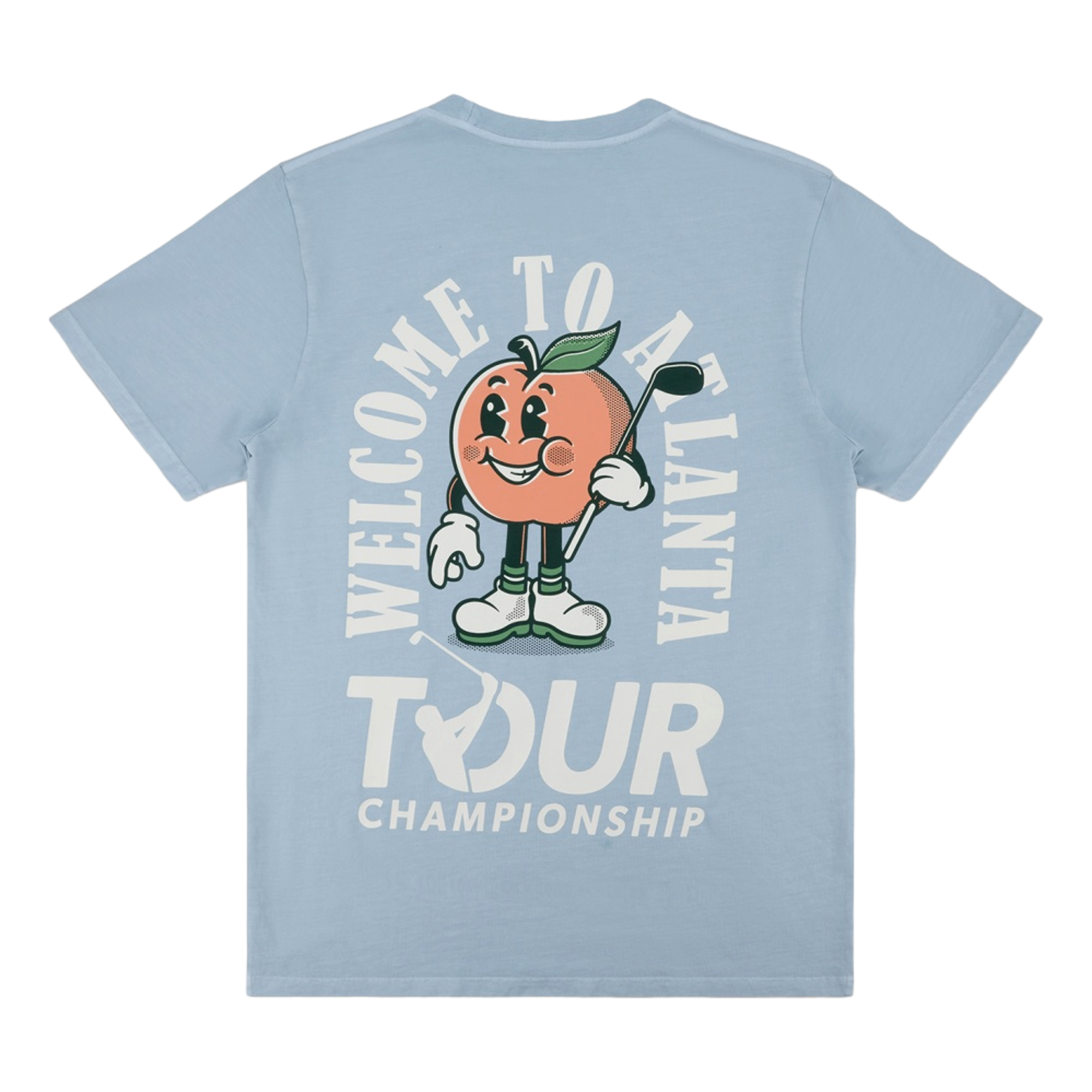 Tour Championship Peach Golfer Short Sleeve Men's Golf T-Shirt