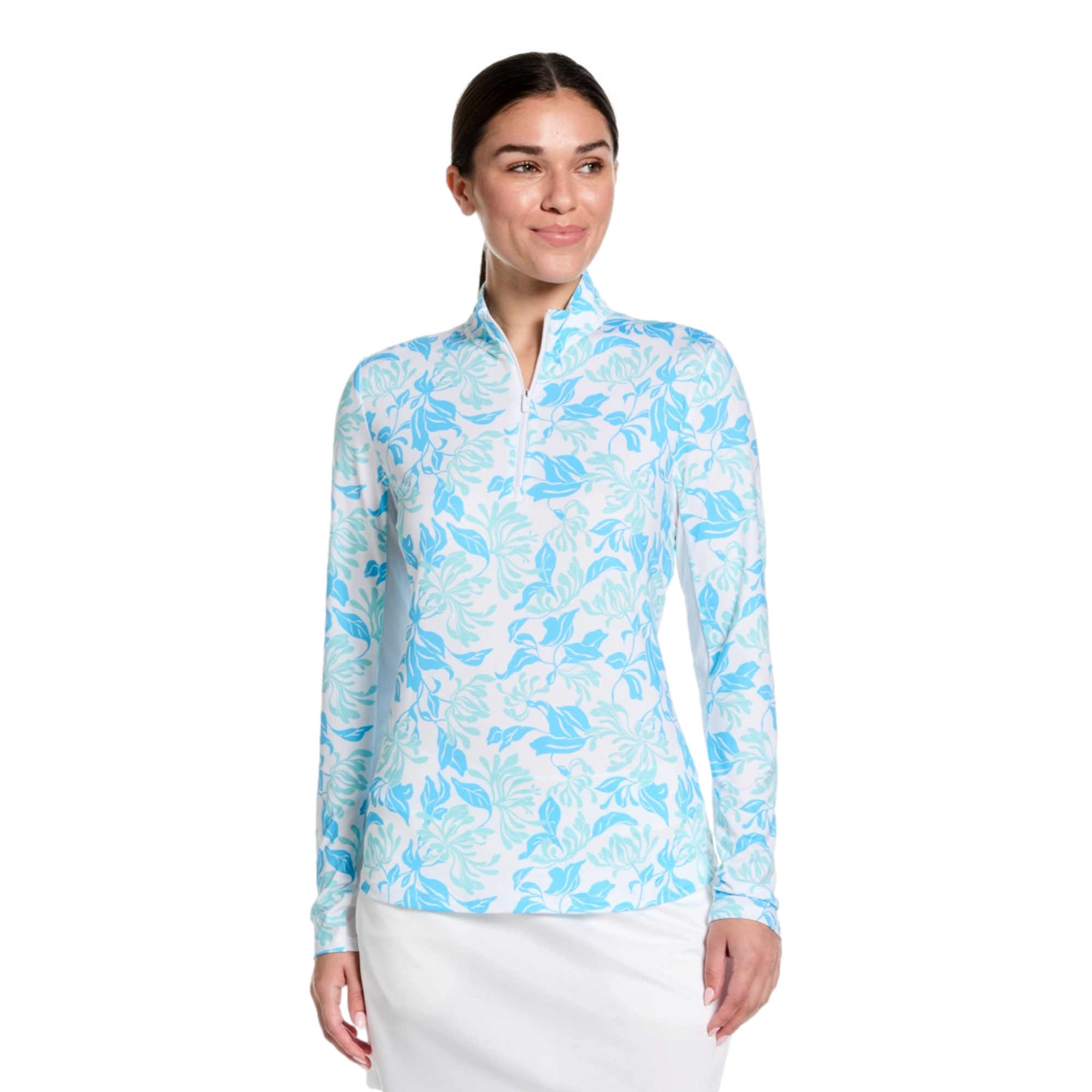 PGA TOUR Apparel Open Sun Protection Women's Golf Quarter Zip