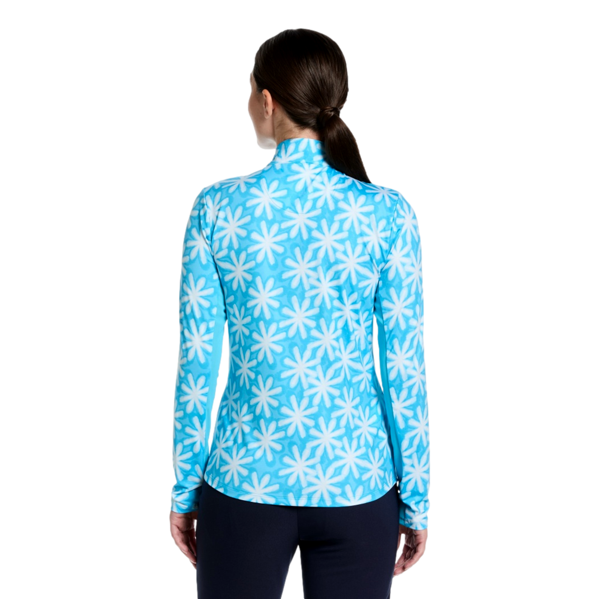 Shibori Floral Women's Golf Quarter Zip