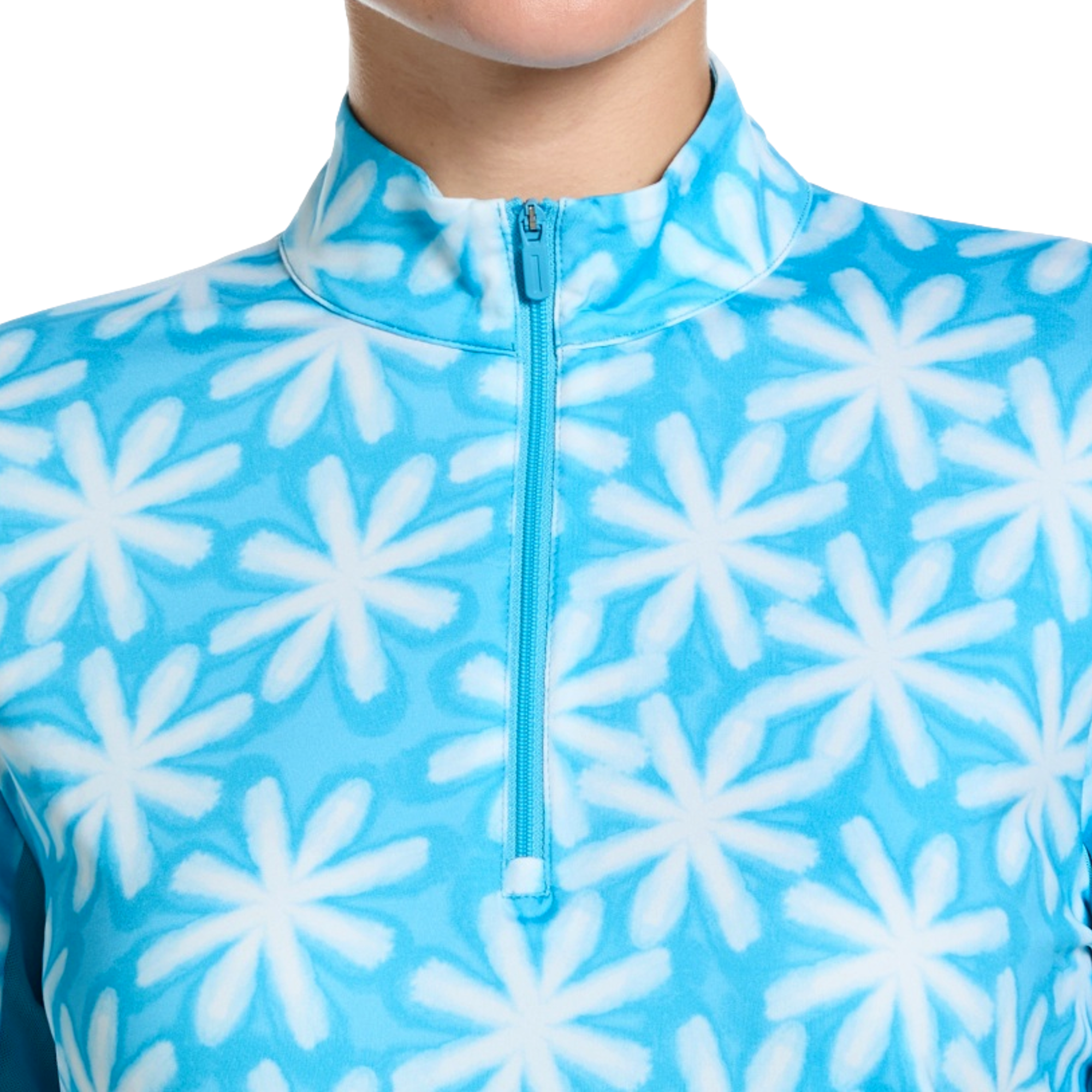 Shibori Floral Women's Golf Quarter Zip