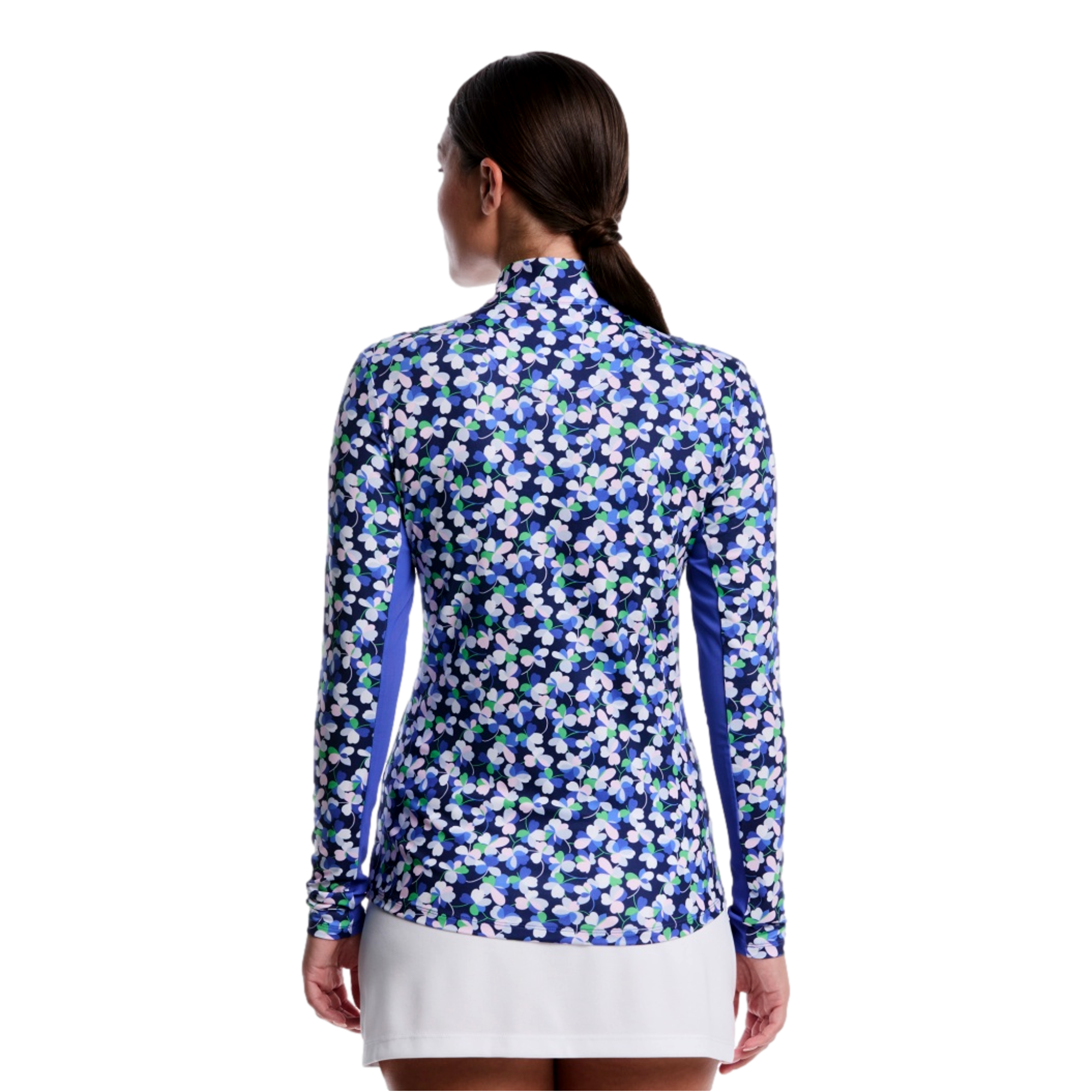 Sprout Floral Sun Protection Women's Golf Quarter Zip