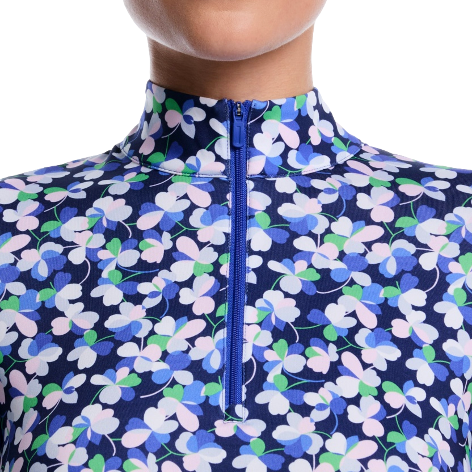 Sprout Floral Sun Protection Women's Golf Quarter Zip