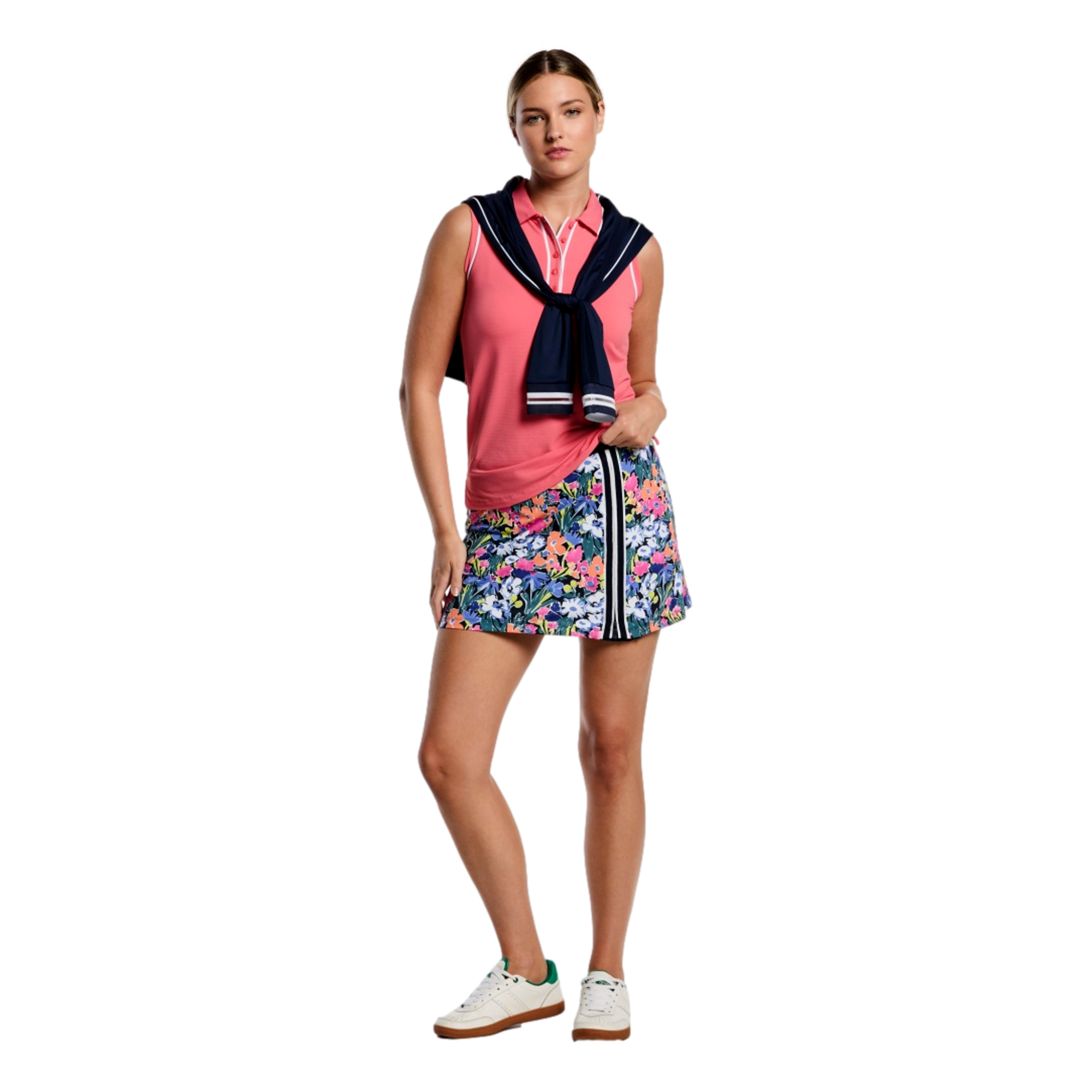 Asymmetrical Zip Pleat Women's 16" Golf Skort