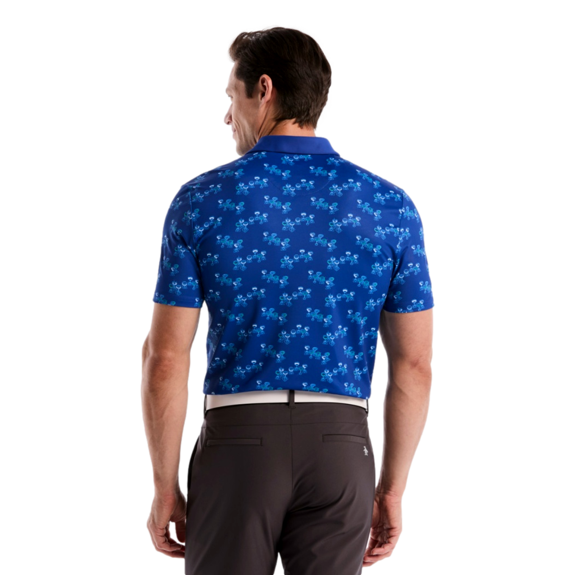 Aerial Cocktail Novelty Men's Golf Polo Shirt