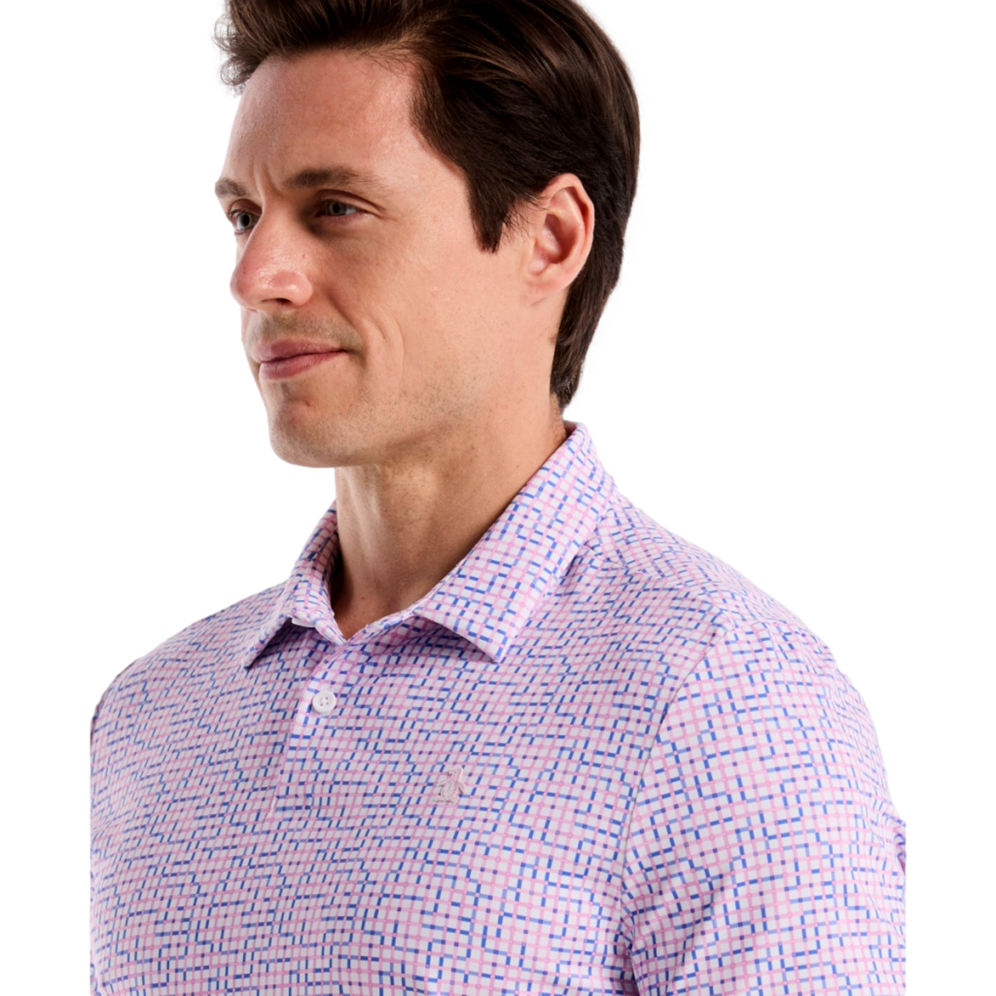 Color Theory Gingham Men's Golf Polo Shirt