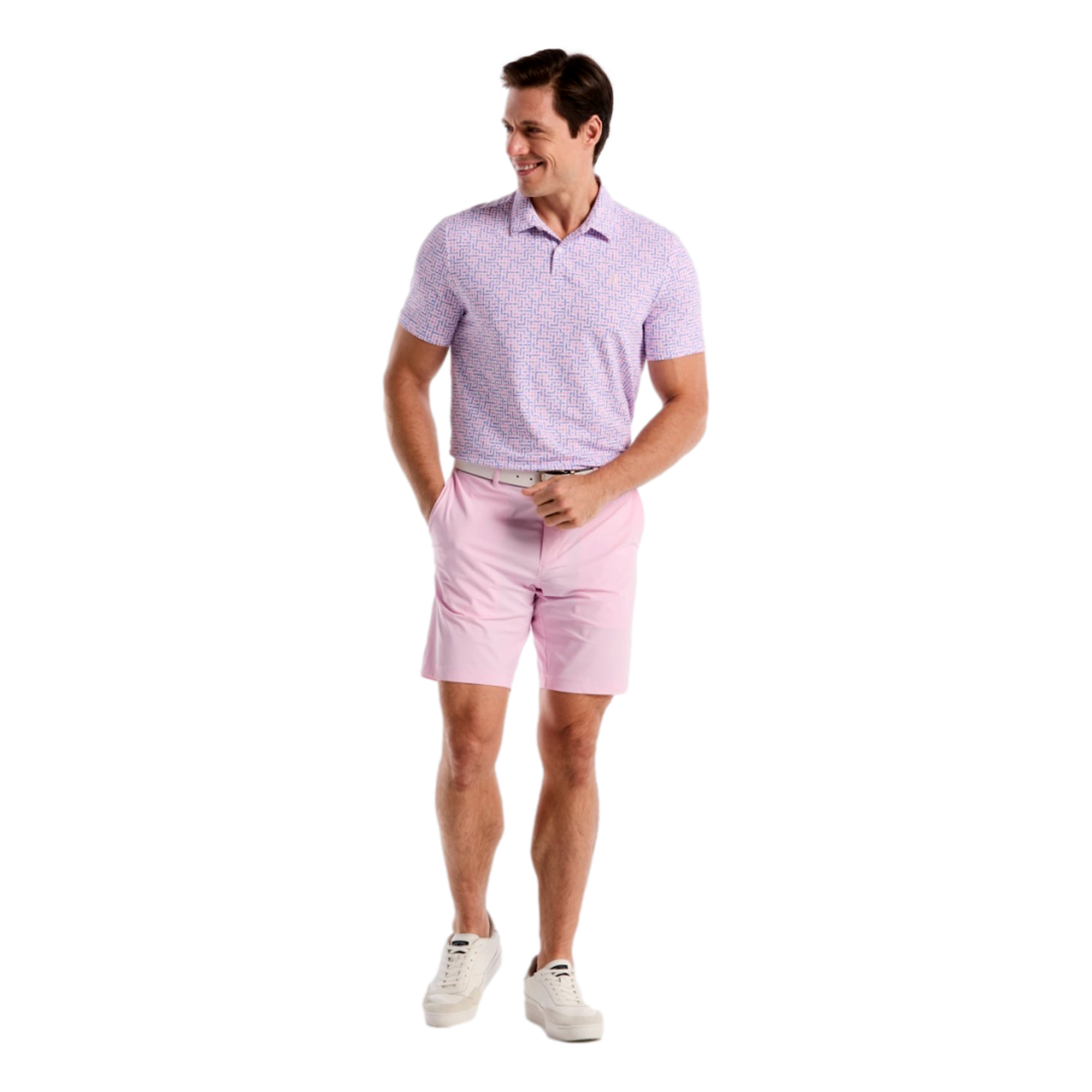 Color Theory Gingham Men's Golf Polo Shirt