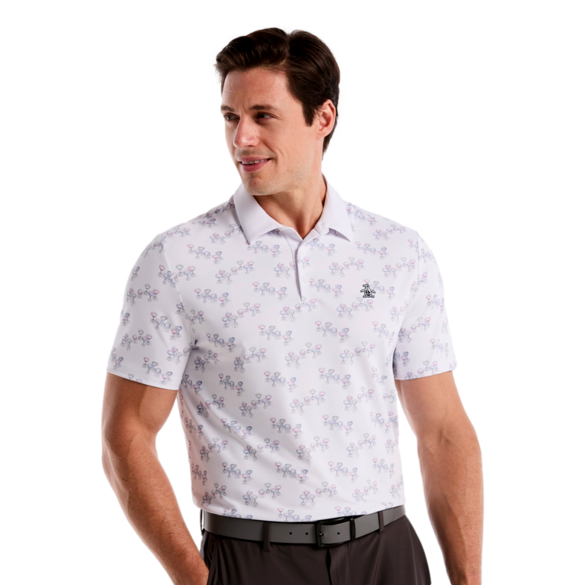 Aerial Cocktail Men's Golf Polo Shirt