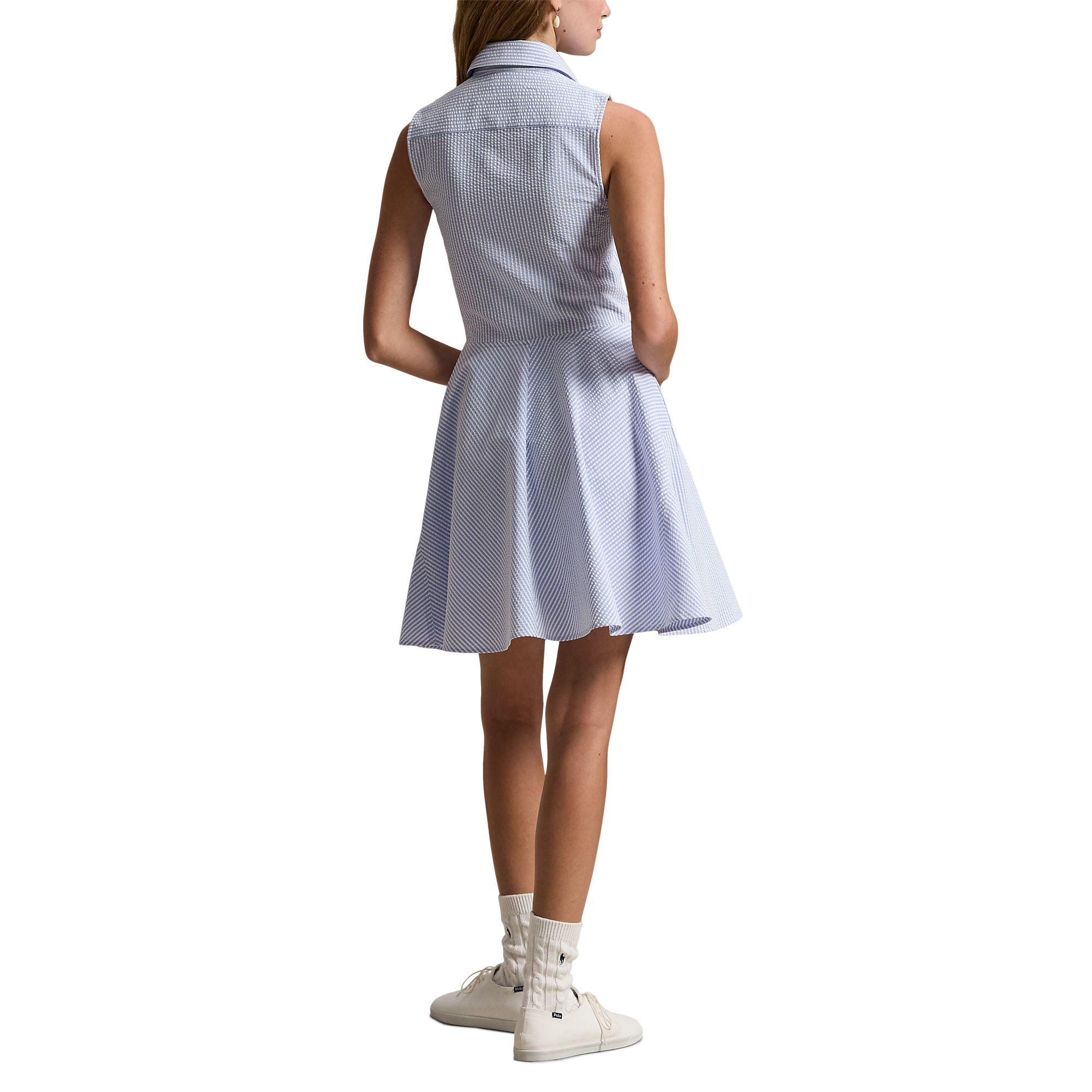 Seersucker Women's Sleeveless Golf Dress