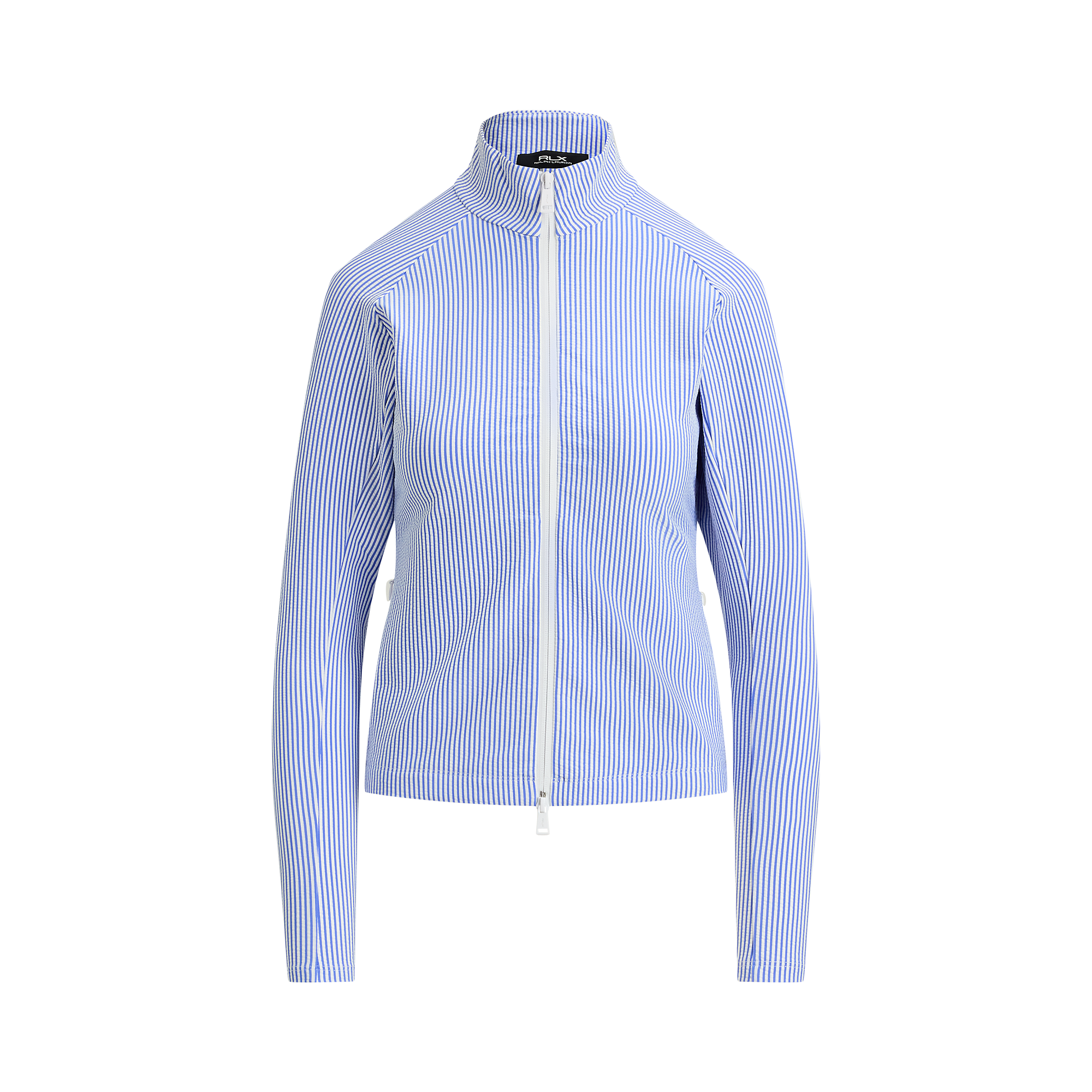 Seersucker Mockneck Women's Full Zip Golf Jacket