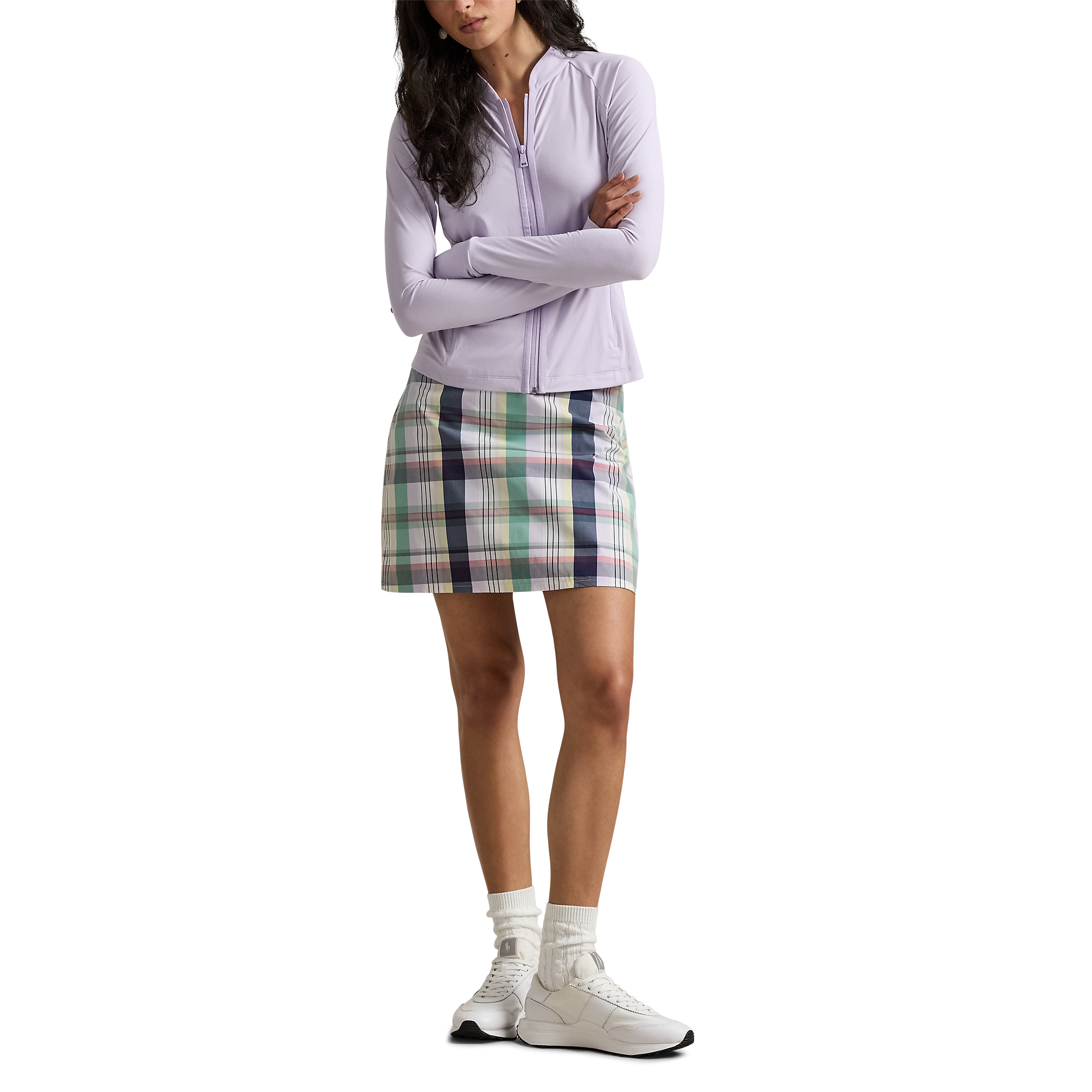 Peached Jersey Full Zip Women's Golf Jacket