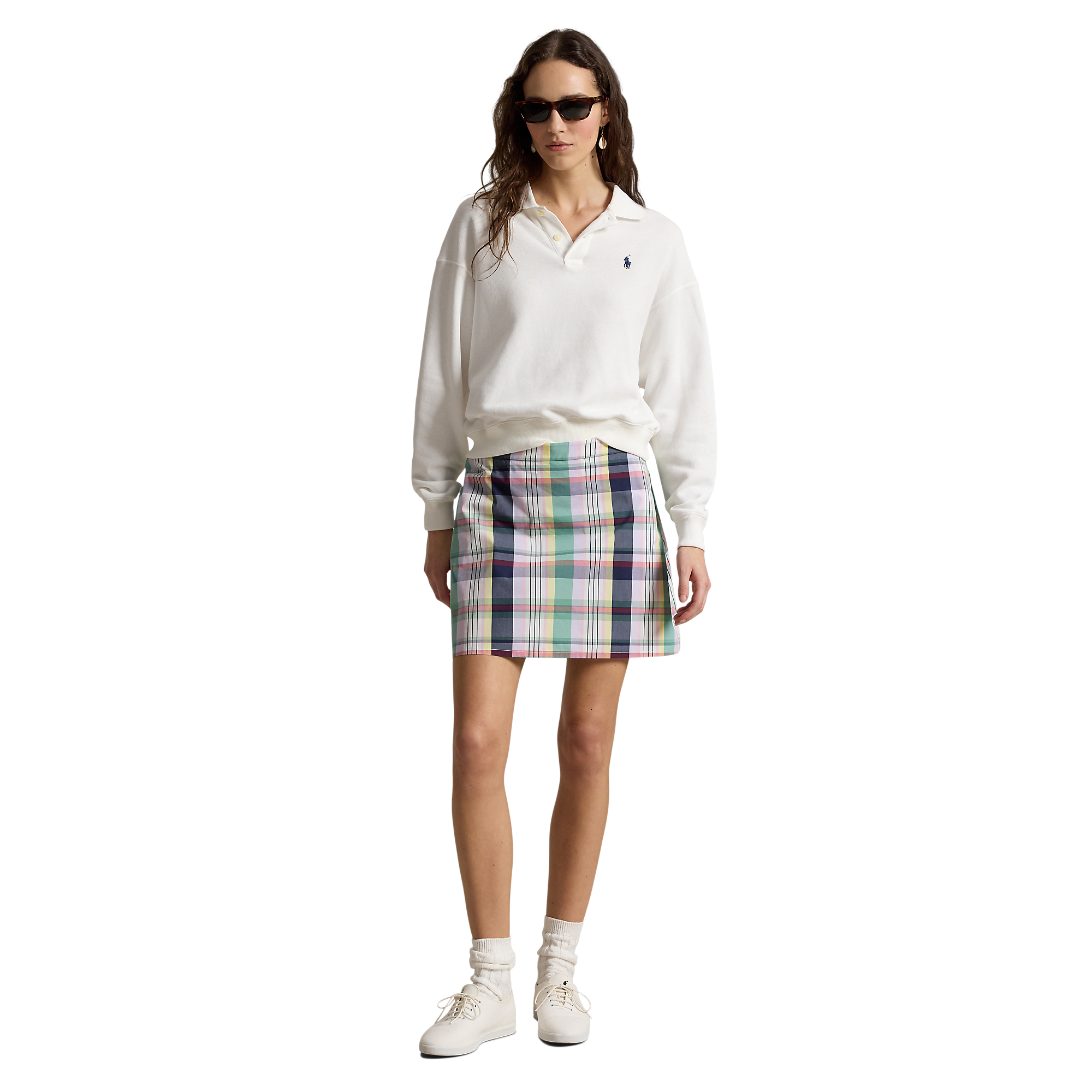 Plaid Aim 4-Way Stretch Women's 15" Golf Skort