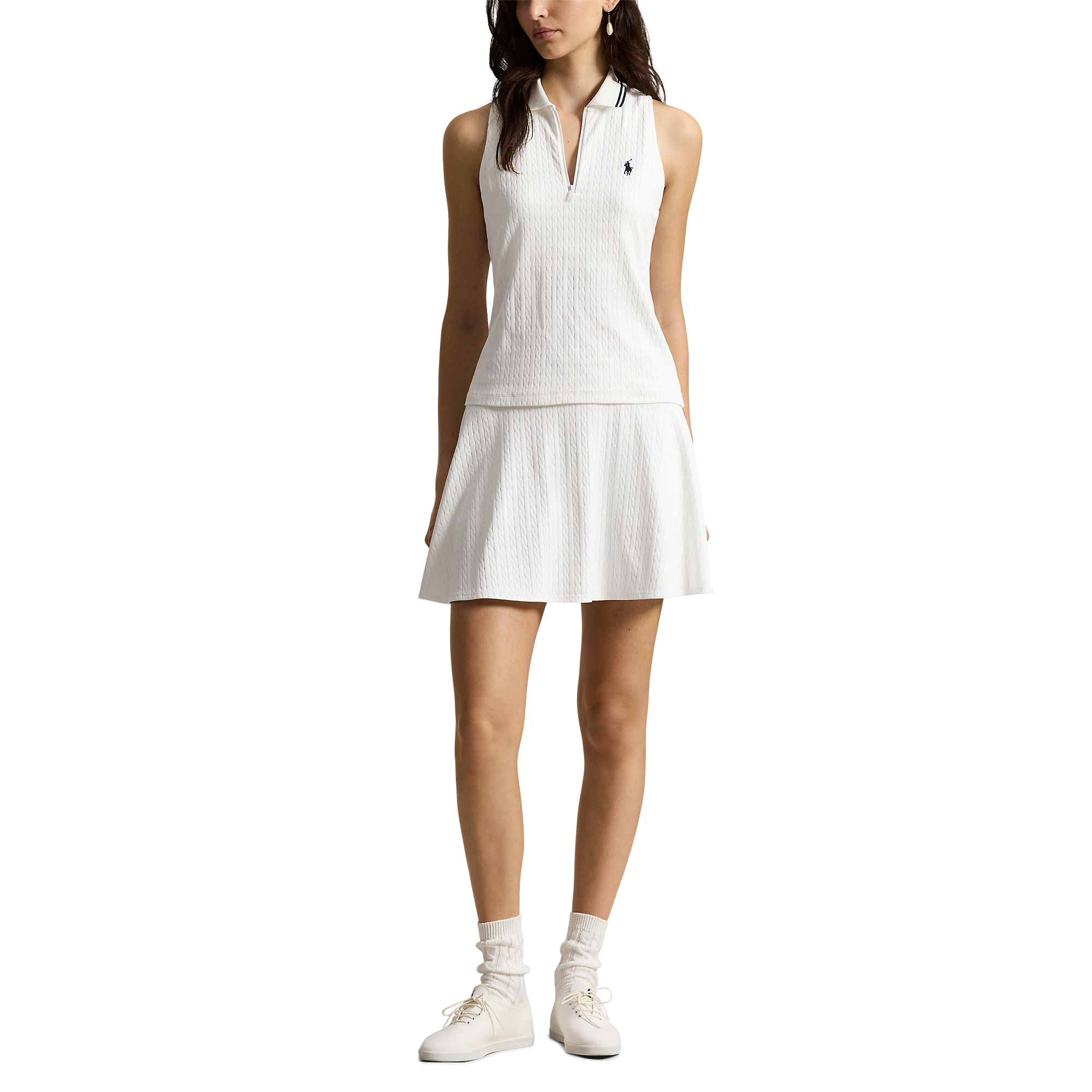 Slim Fit Racerback Women's Sleeveless Golf Polo Shirt