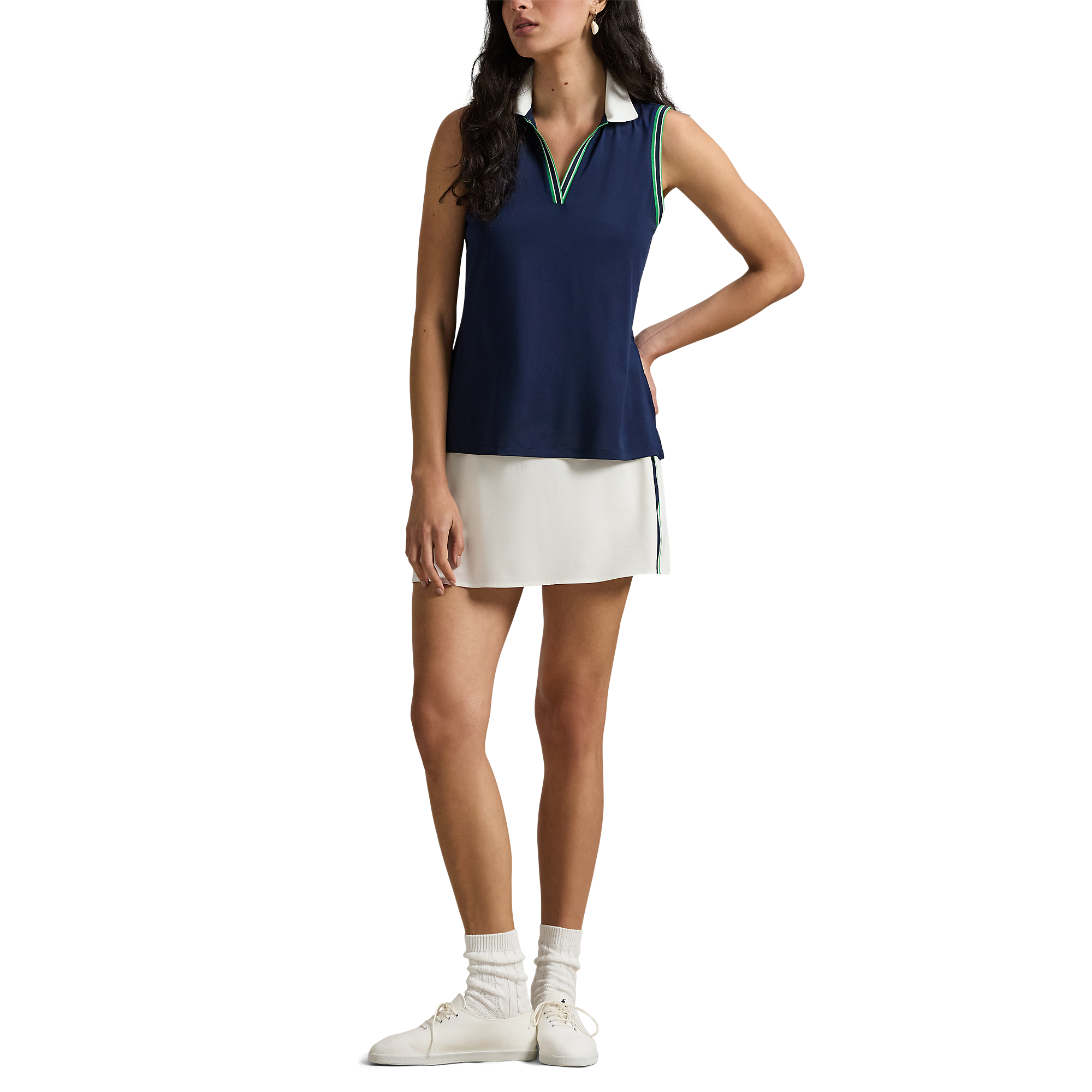 Slim Fit Women's Sleeveless Golf Polo Shirt