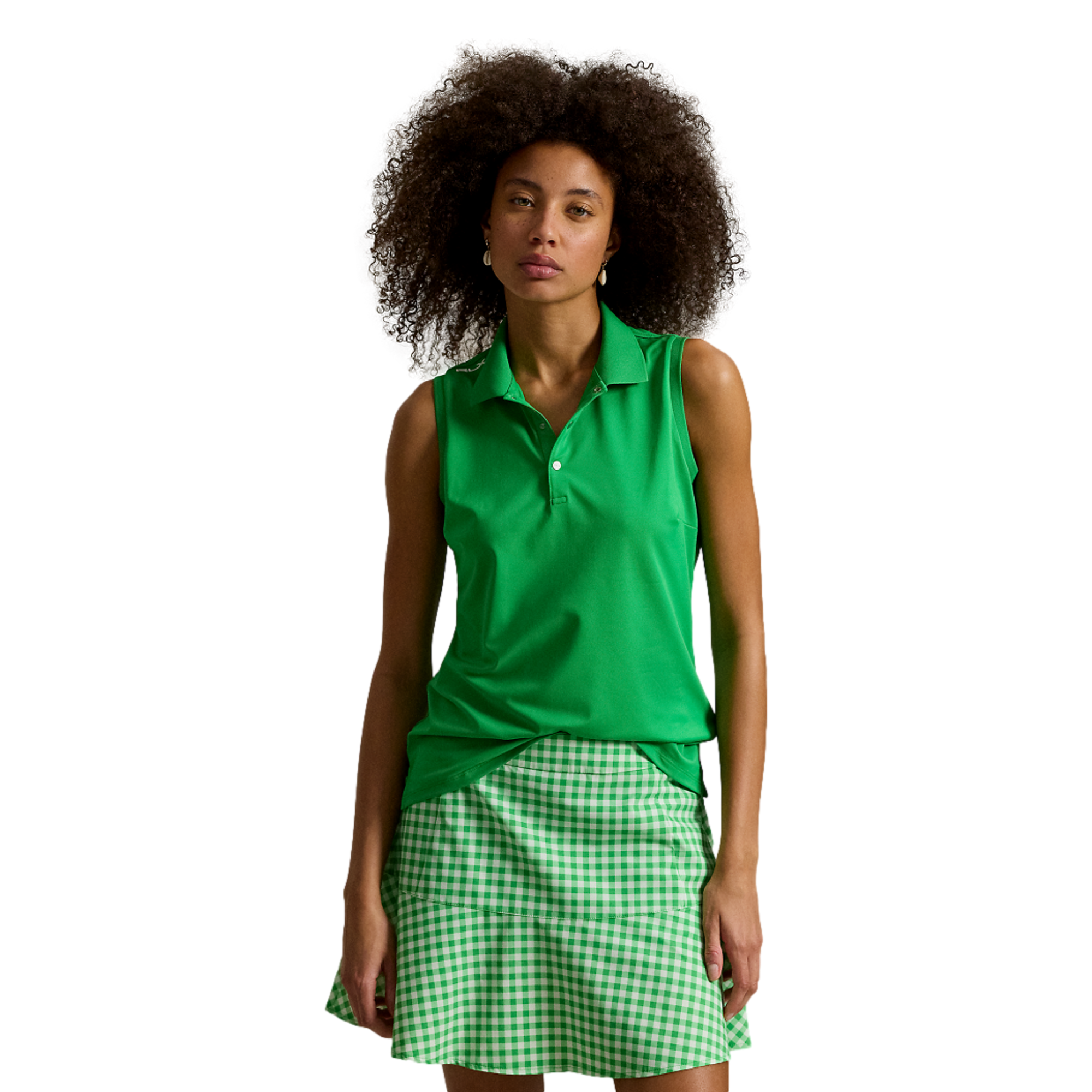 Classic Fit Women's Sleeveless Golf Polo Shirt