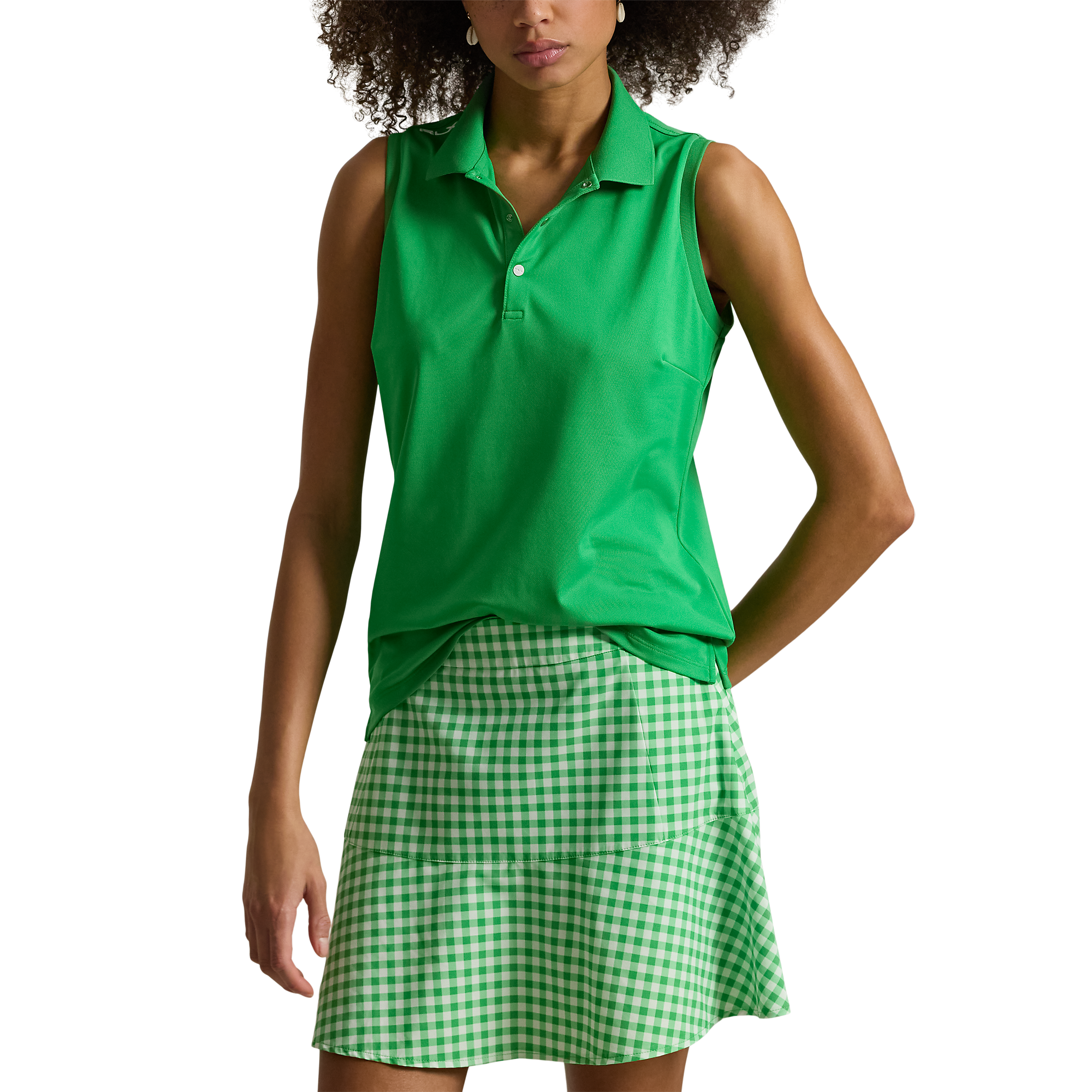 Classic Fit Women's Sleeveless Golf Polo Shirt