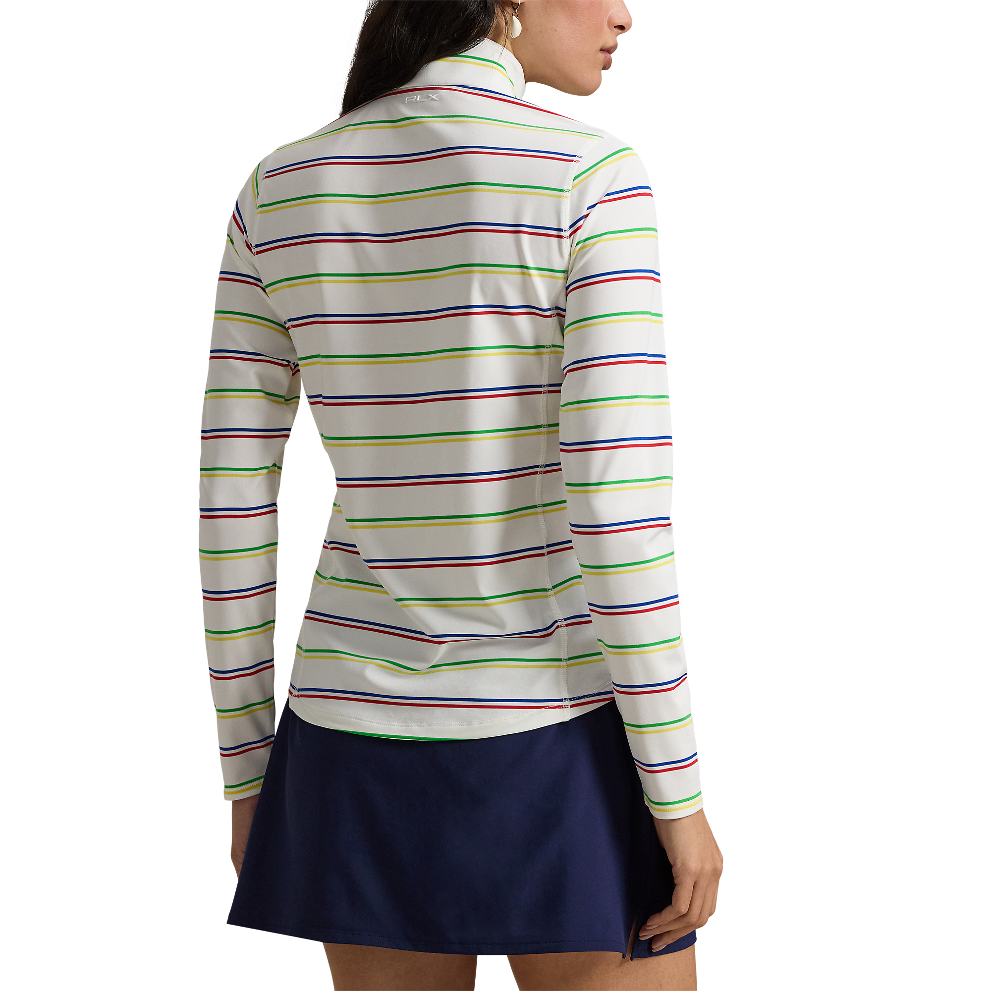 Striped Lightweight Airflow Women's Golf Quarter Zip