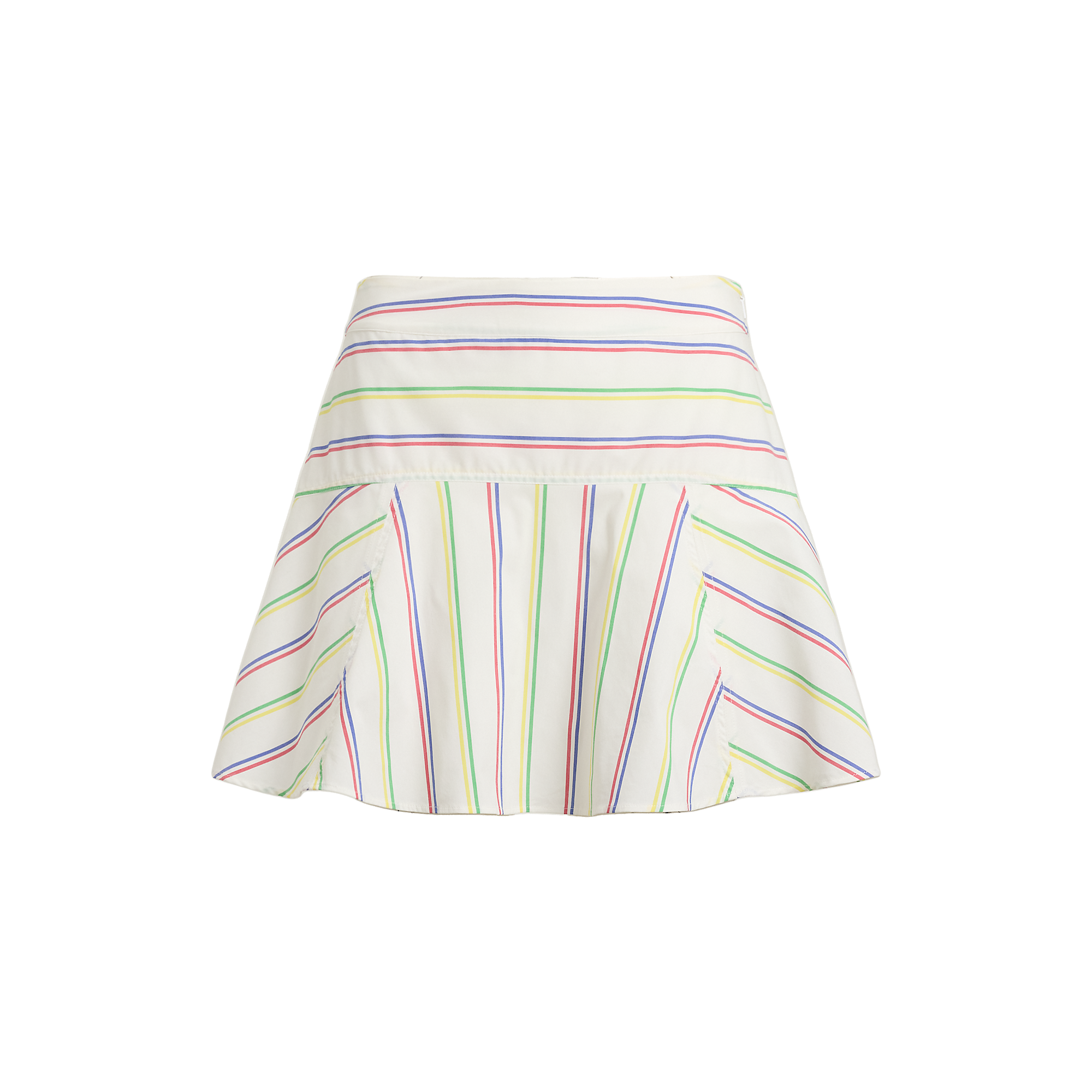 Striped Poplin Stretch Women's 15" Golf Skort