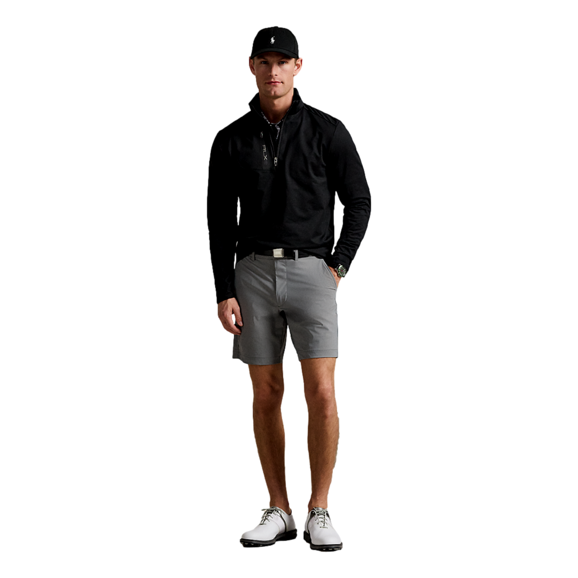 Stretch Knit Woven Men's 8" Golf Shorts