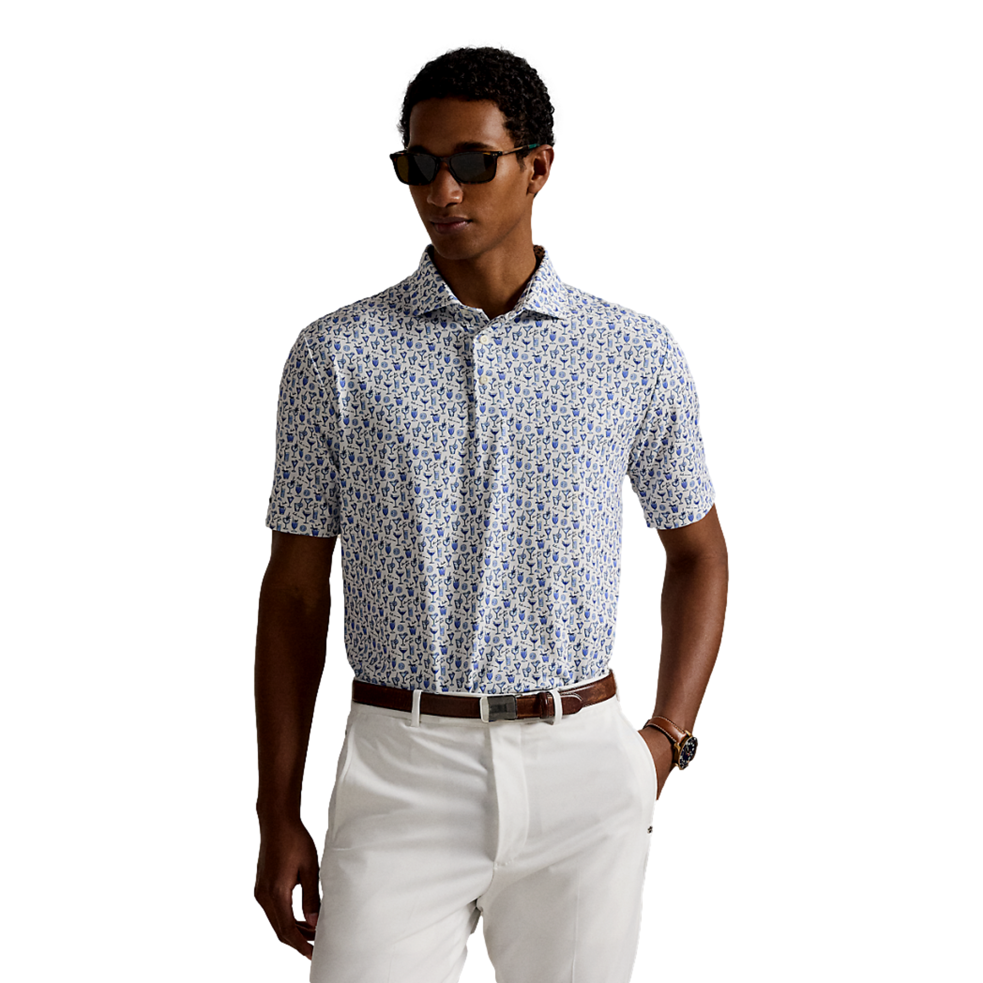 Classic Fit Performance Men's Golf Polo Shirt