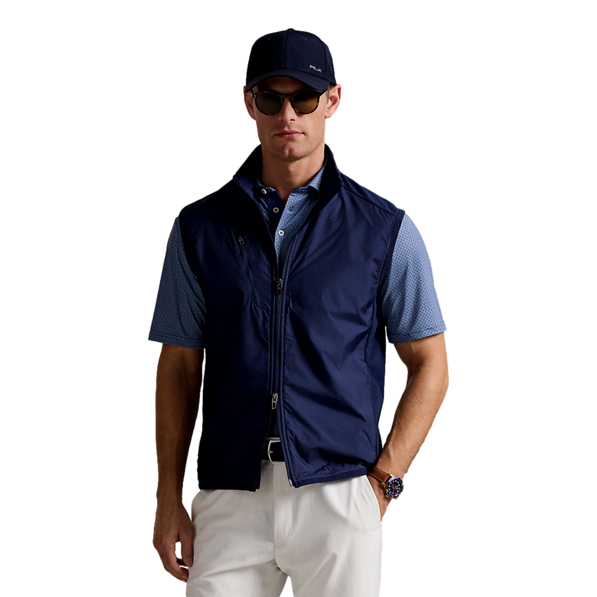 Tech Terry Knit Men's Full Zip Golf Vest