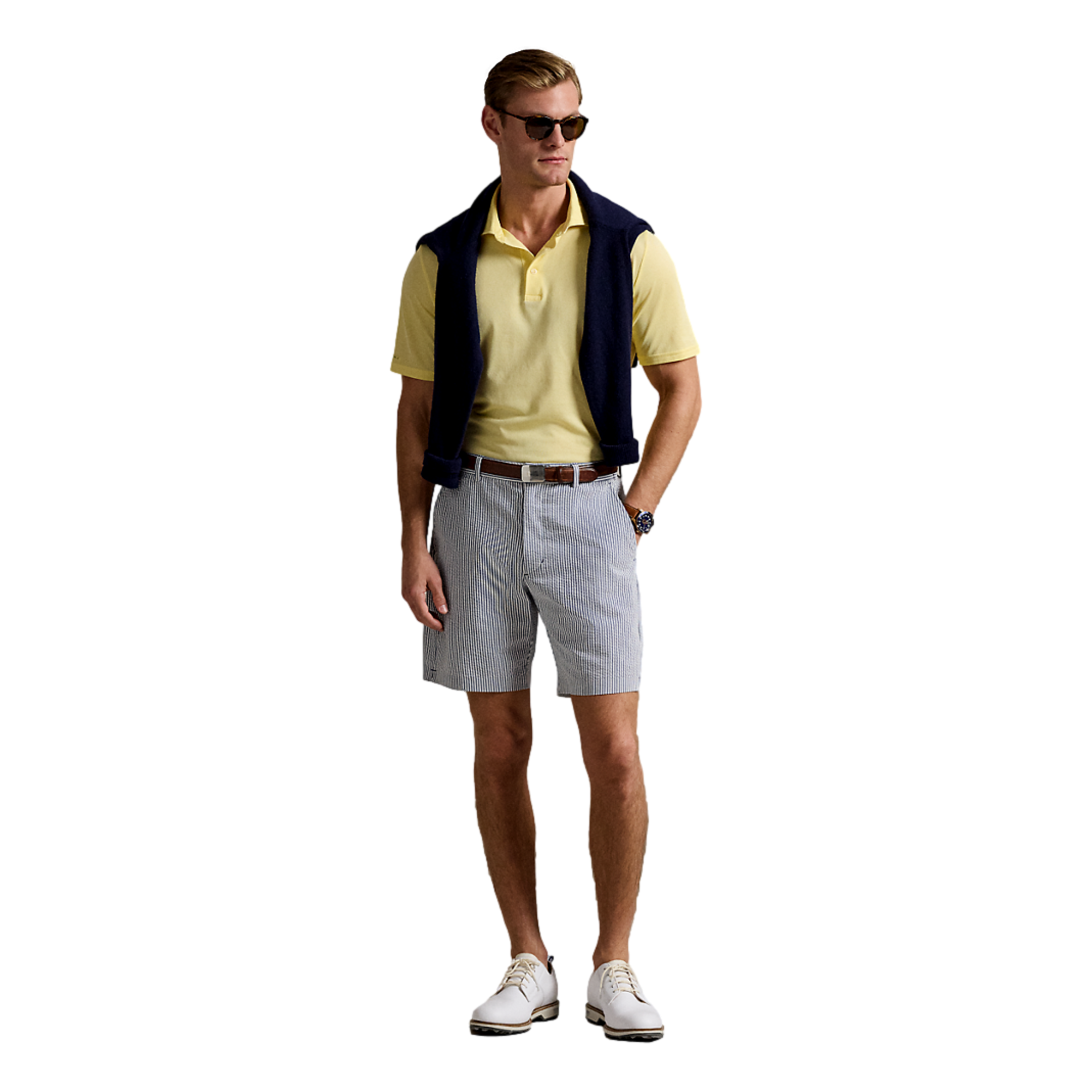 Seersucker Woven Men's 8" Golf Shorts