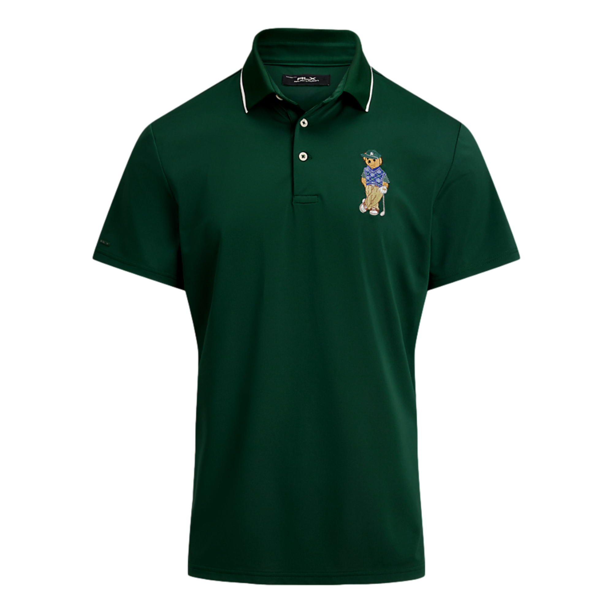 Pique Knit Polo Bear Men's Golf Polo Shirt
