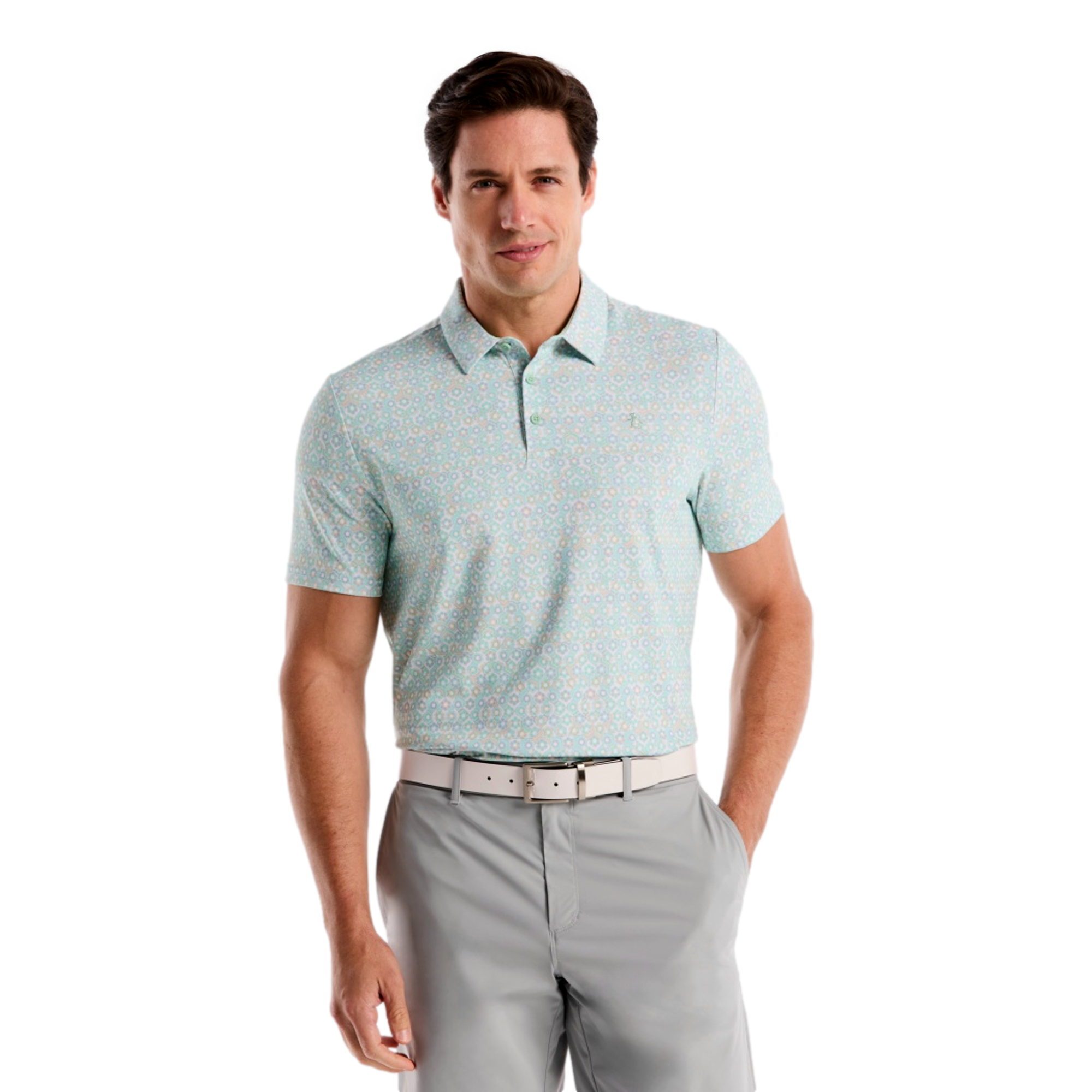 Heritage Framed Floral Men's Golf Polo Shirt