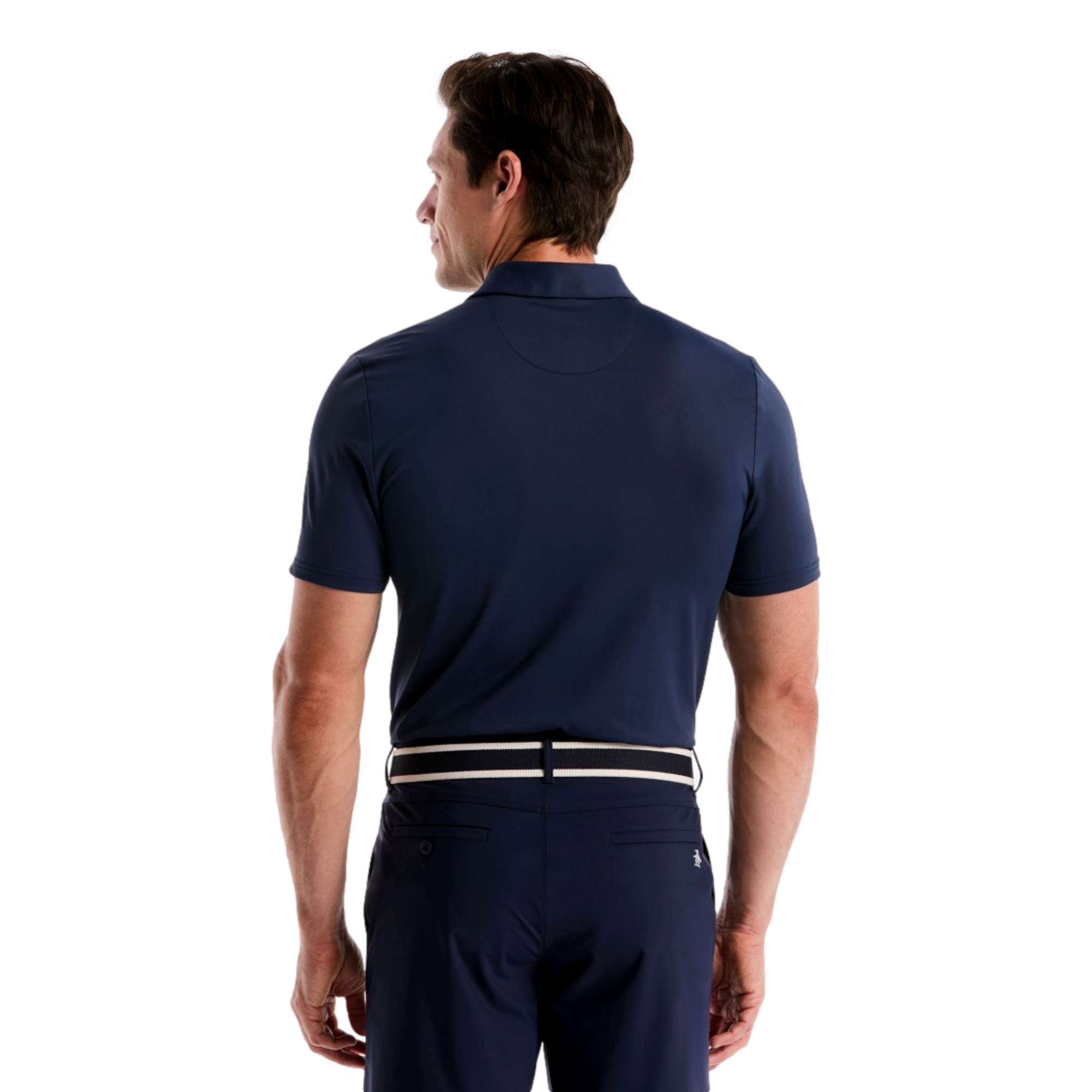 50'S Block Madras Plaid Men's Golf Polo Shirt