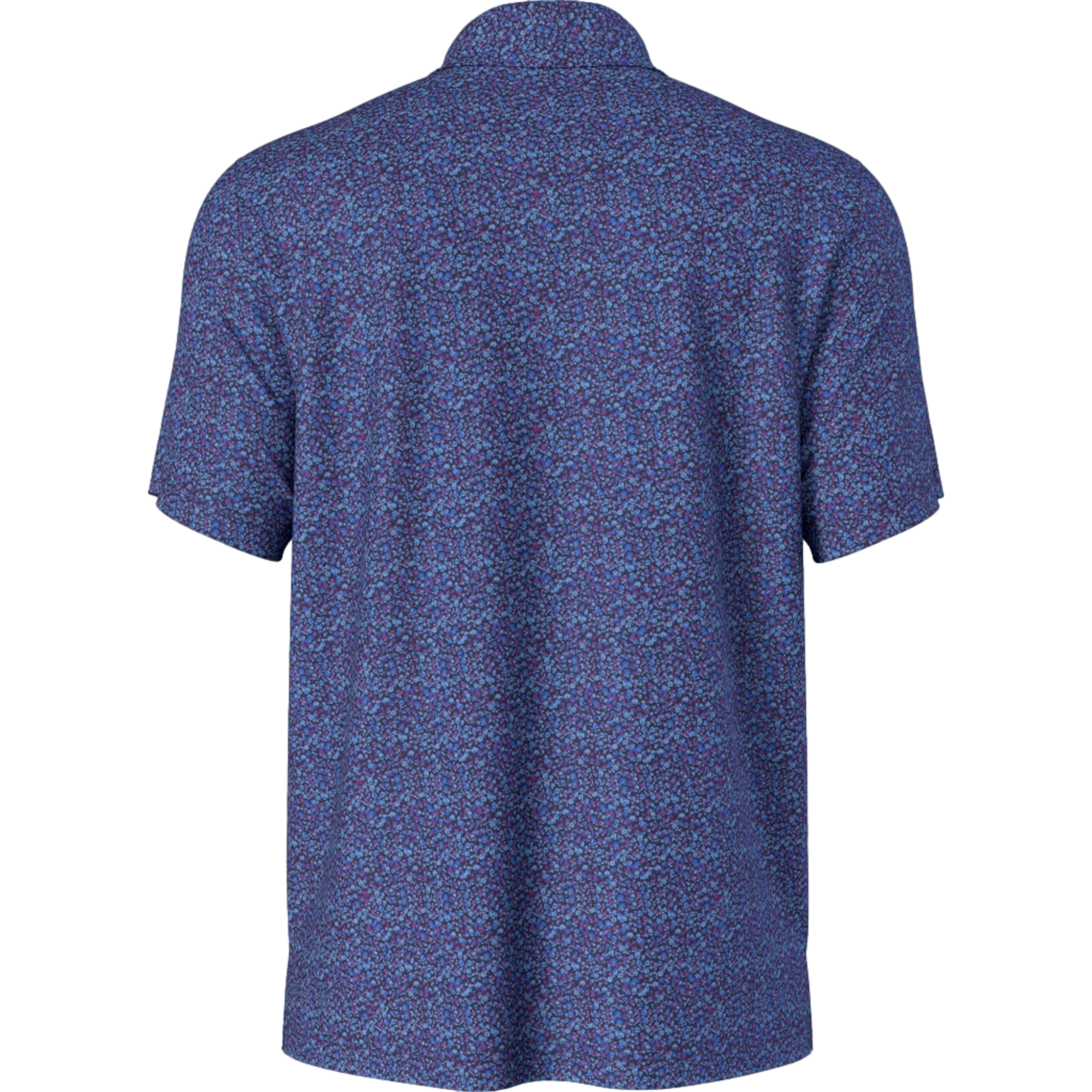 All Over Micro Floral Boys Short Sleeve Golf Polo Shirt