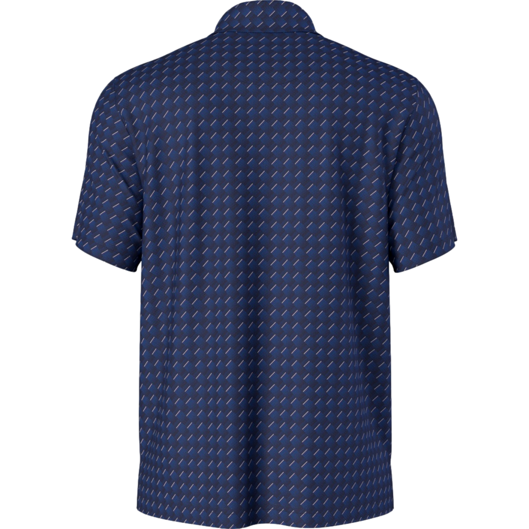 All-Over Motion Geo Print Boys Short Sleeve Golf Polo Shirt