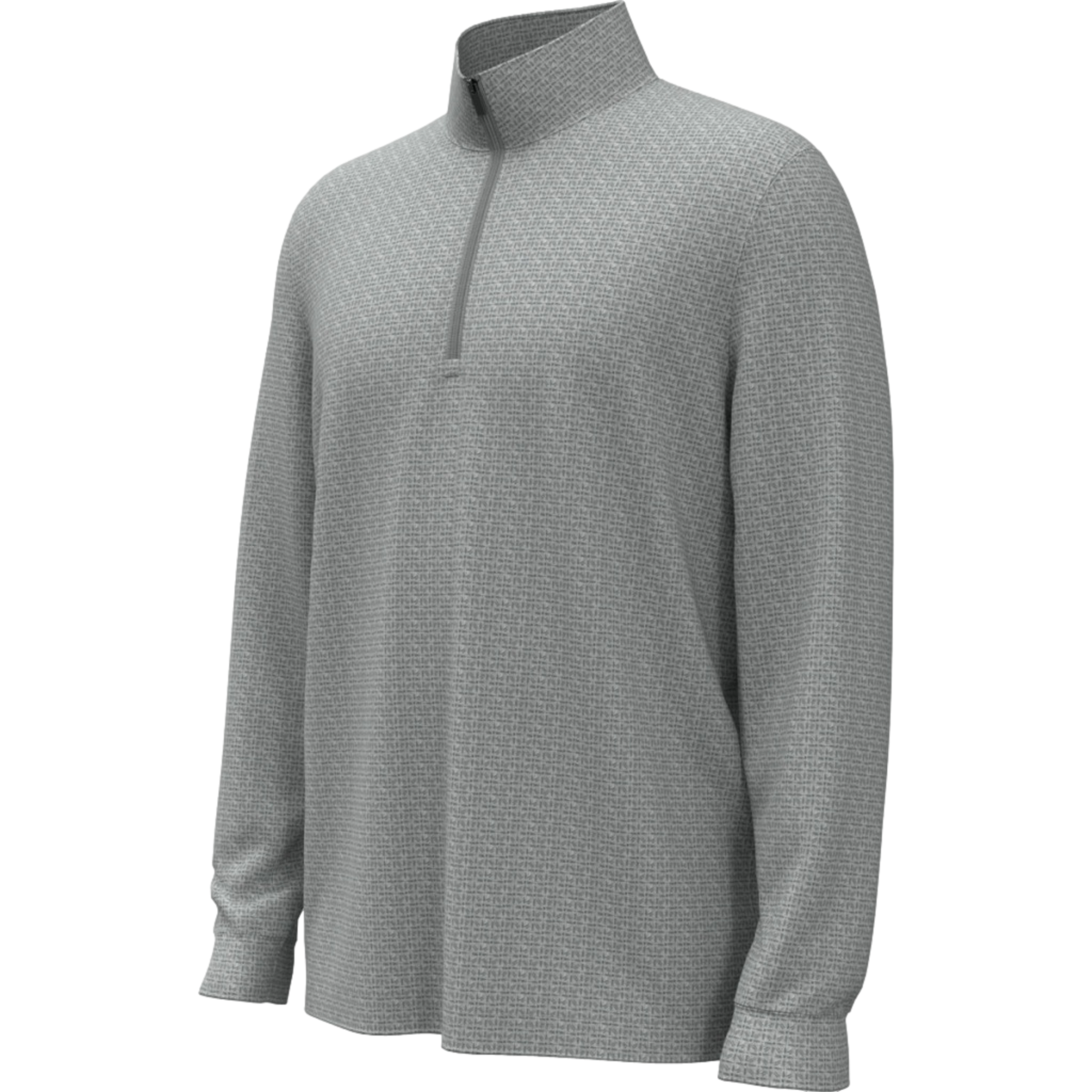 Textured Geo Printed Boy's Golf Quarter Zip