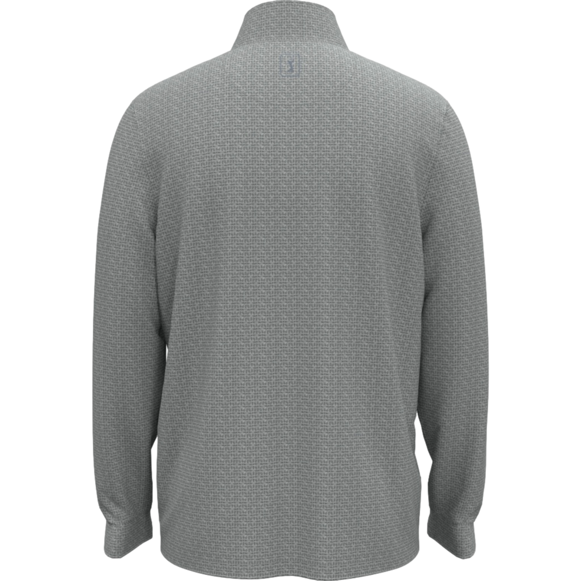 Textured Geo Printed Boy's Golf Quarter Zip