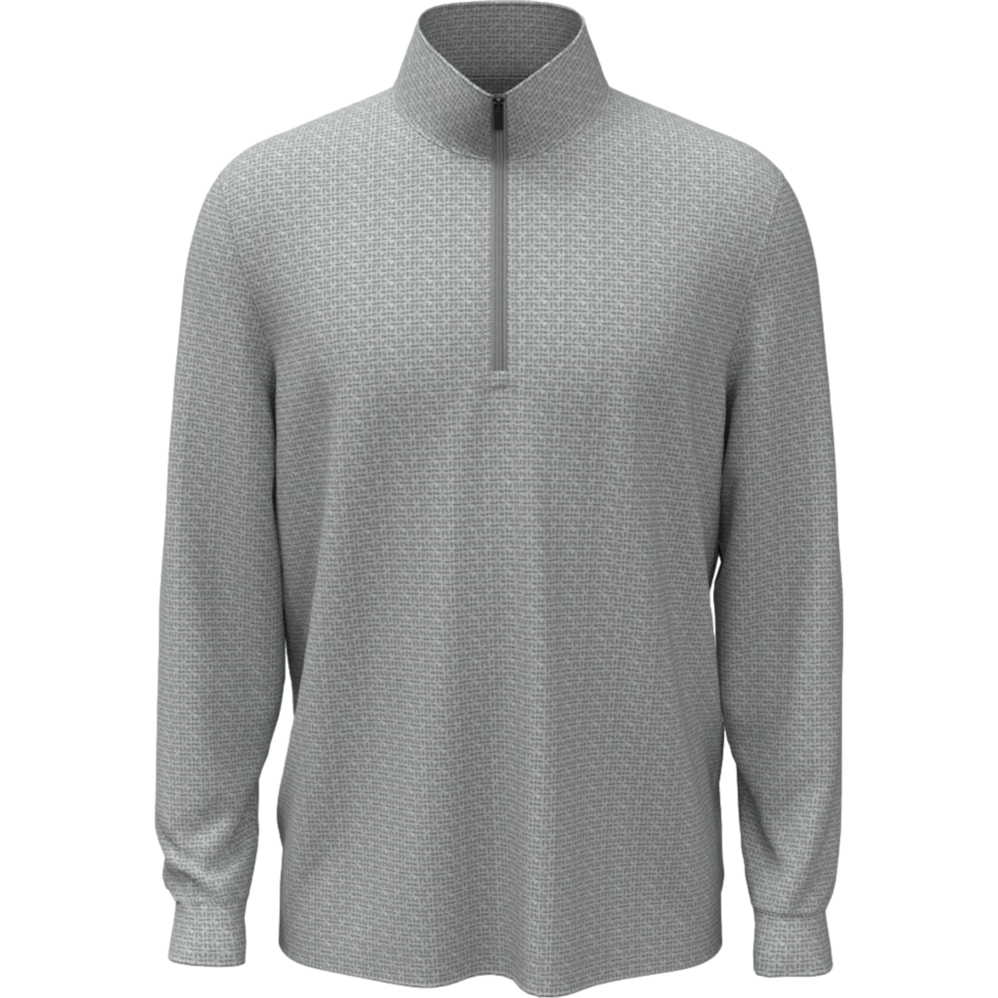 Textured Geo Printed Boy's Golf Quarter Zip