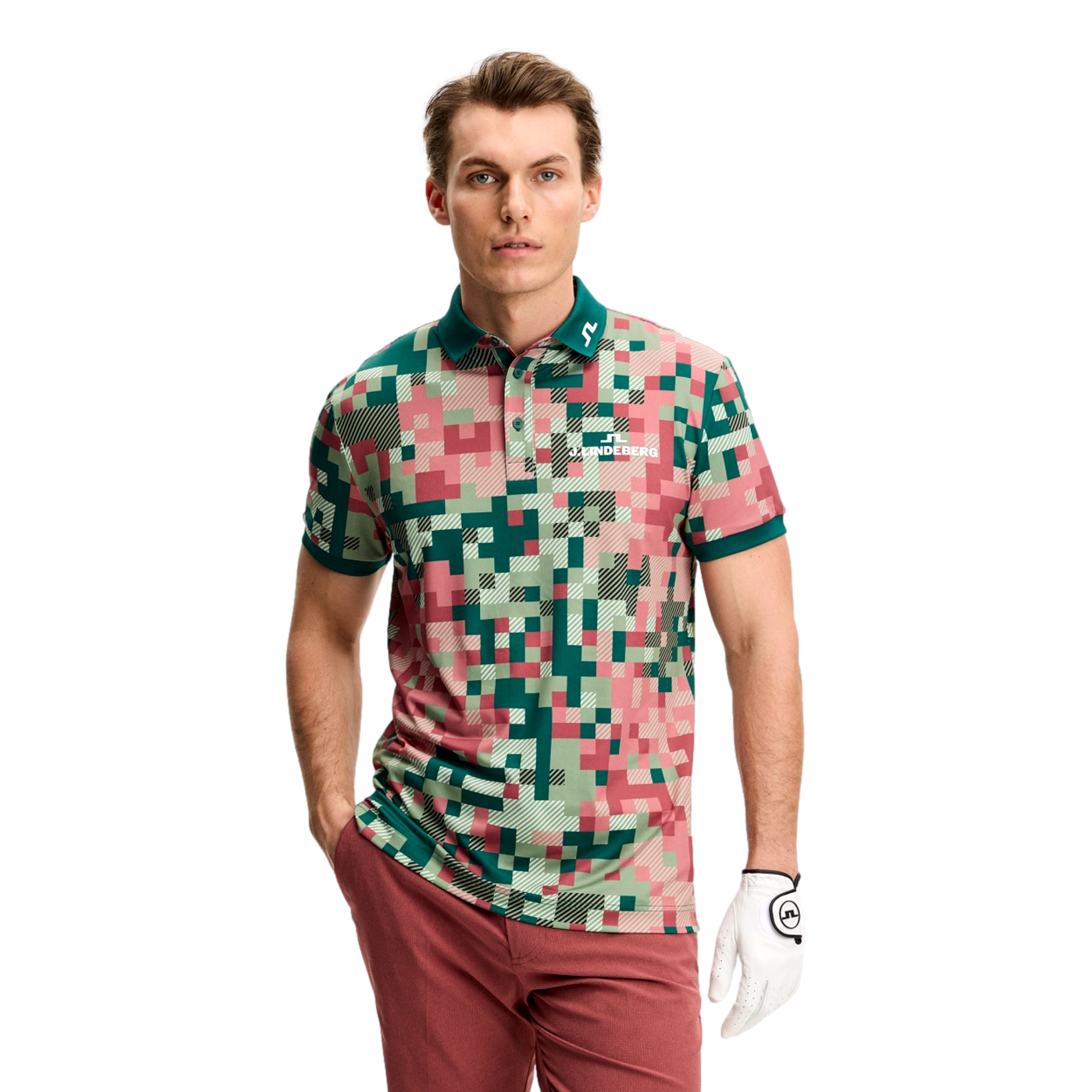 Bridger Tour Print Men's Golf Polo Shirt