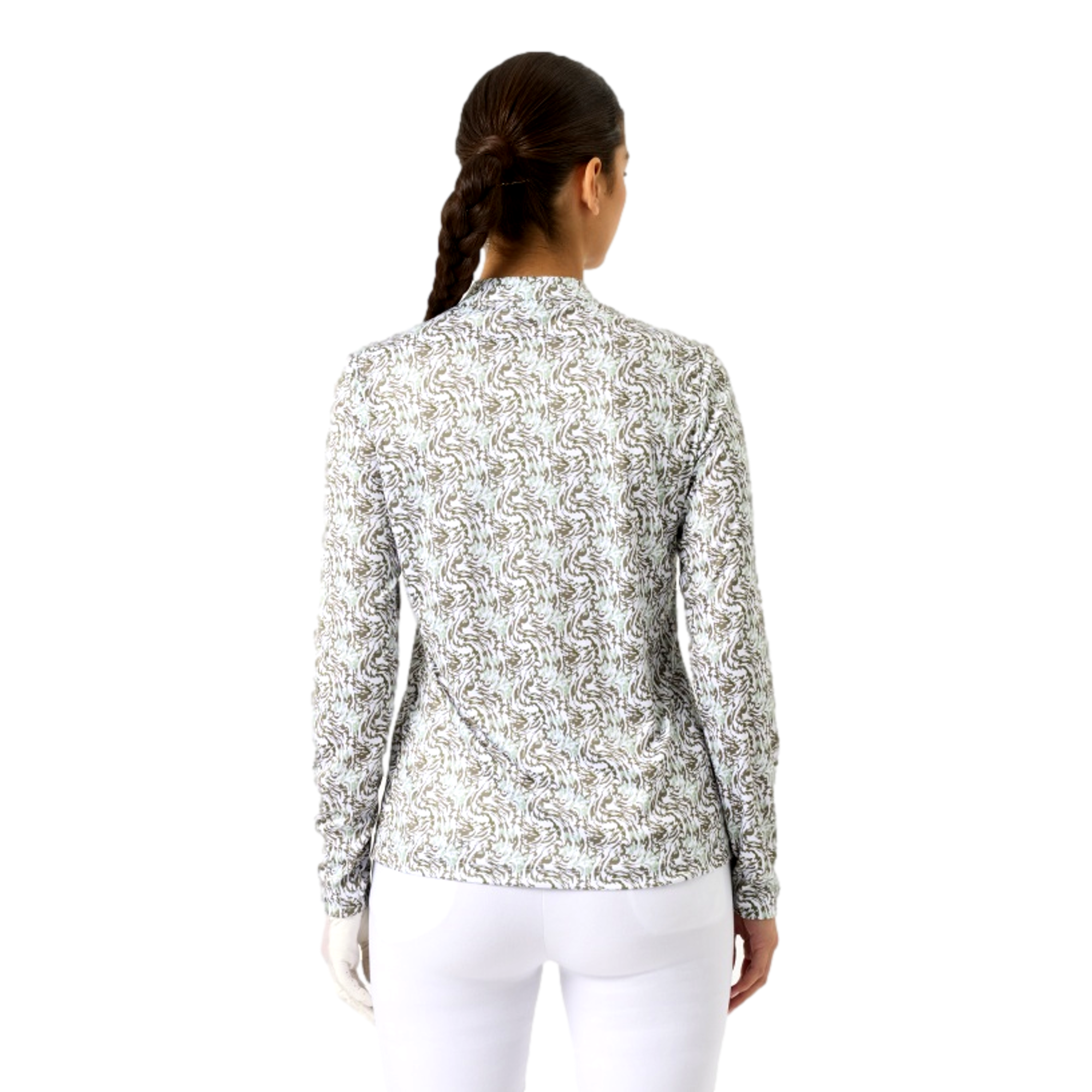 Dull Printed Women's Golf Quarter Zip