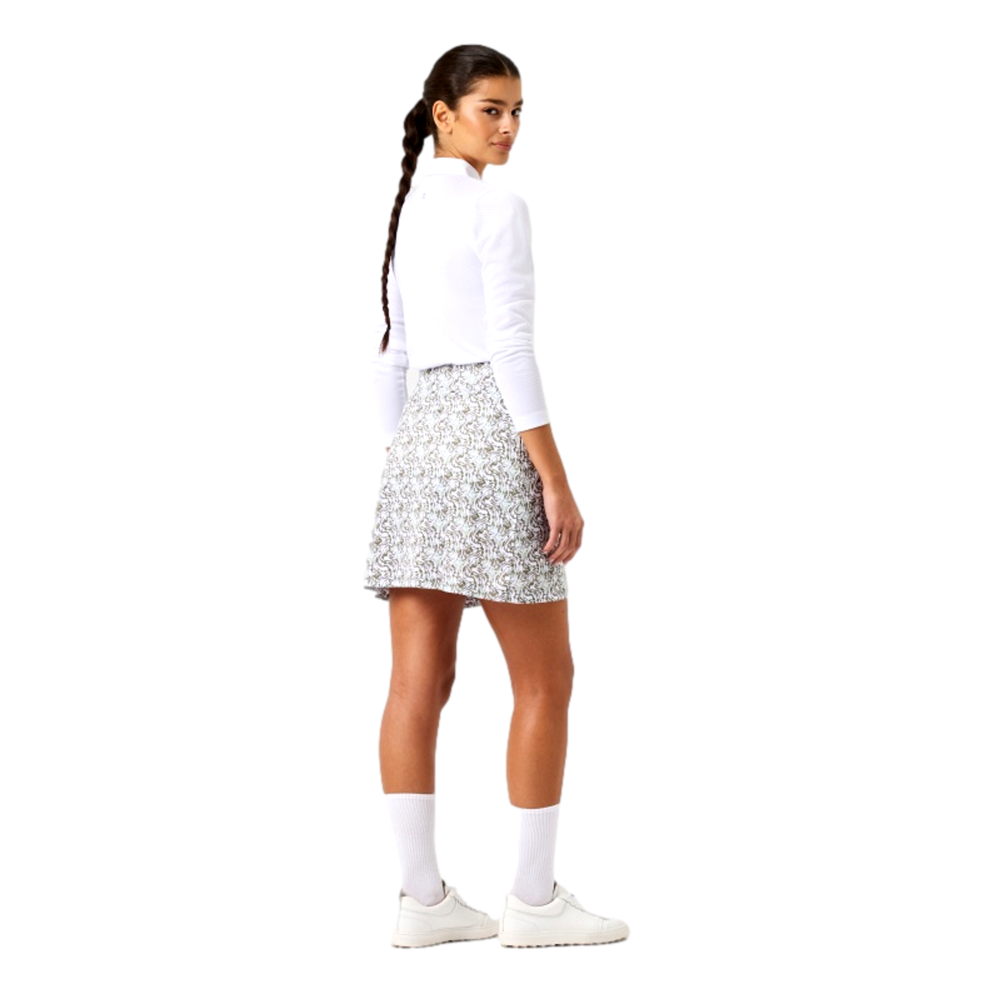 Dull Printed Wrap Women's 18" Golf Skort