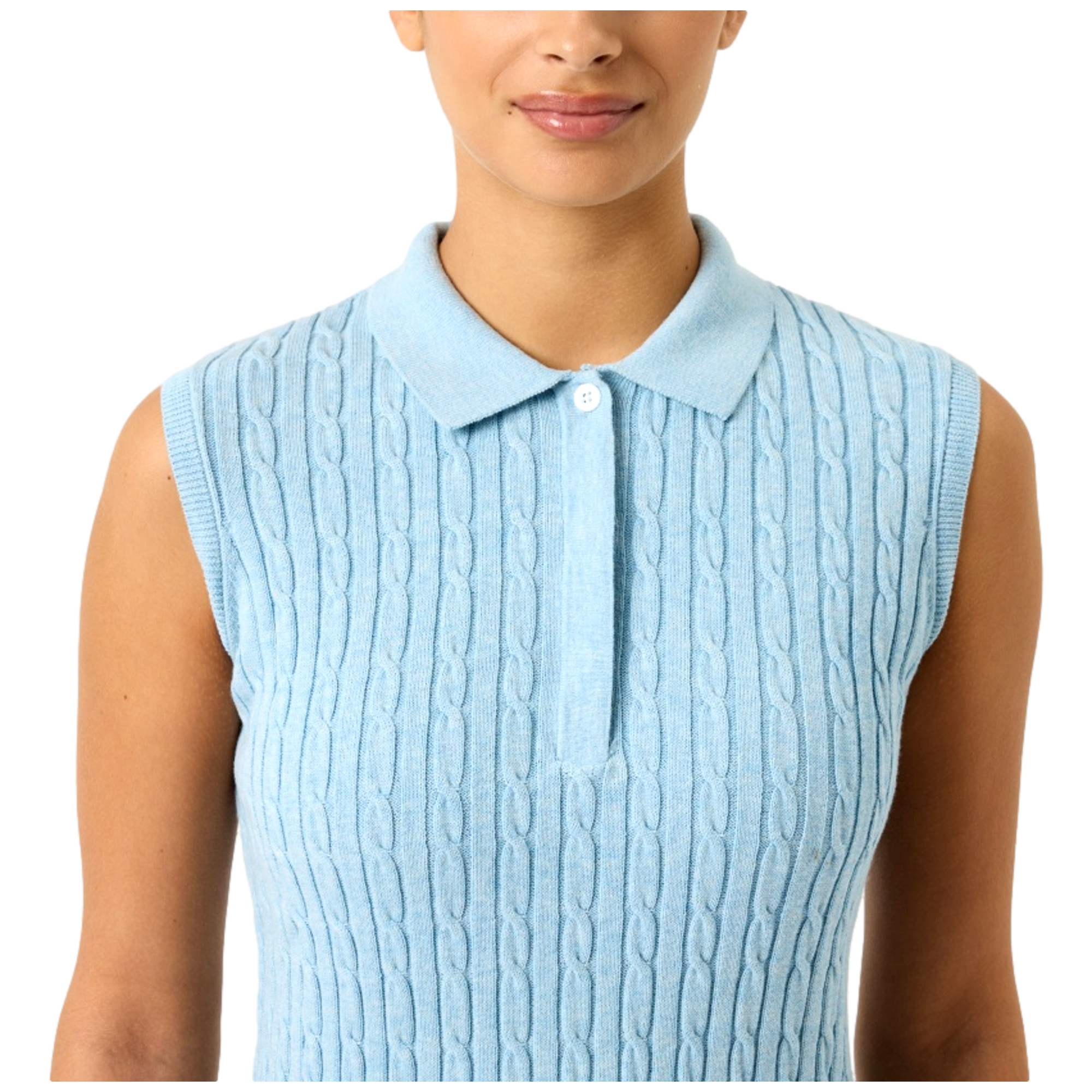 Madelene Women's Sleeveless Golf Polo Shirt