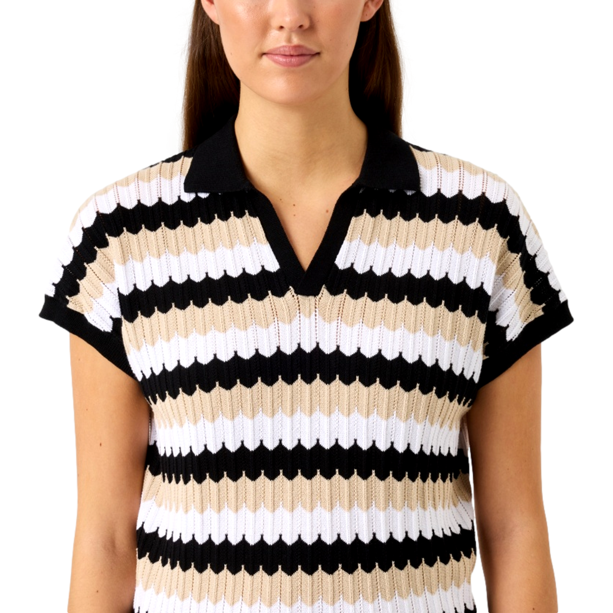Zig Zag Cap Women's Short Sleeve Golf Polo Shirt