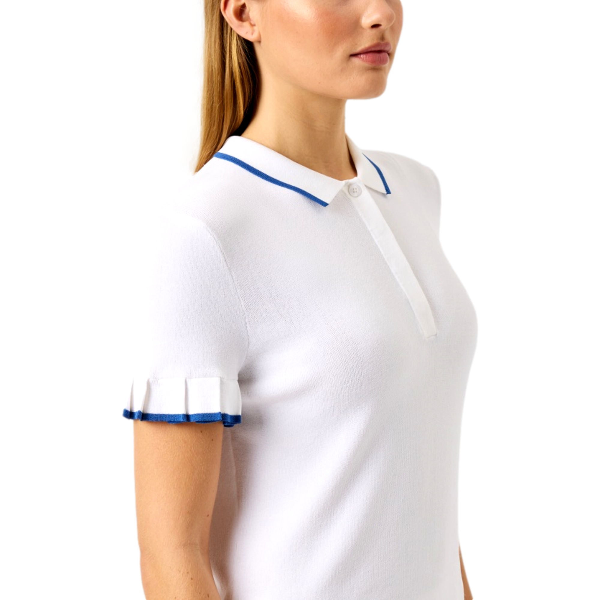 Awara Ruffle Women's Short Sleeve Golf Polo Shirt