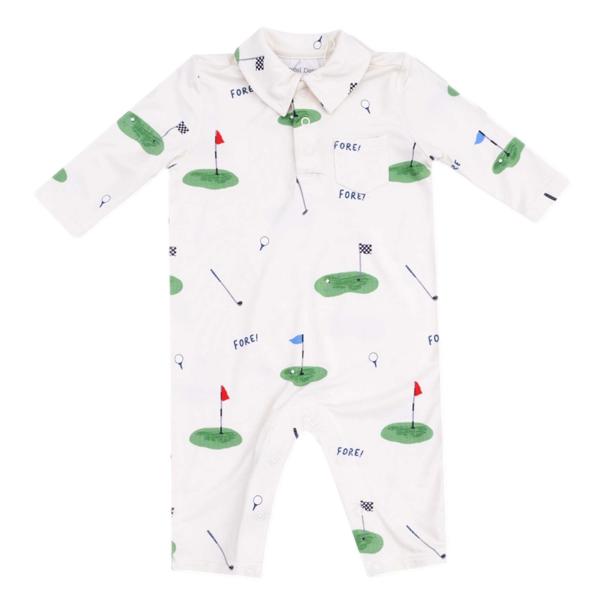 All Fore Golf  -Polo Romper
