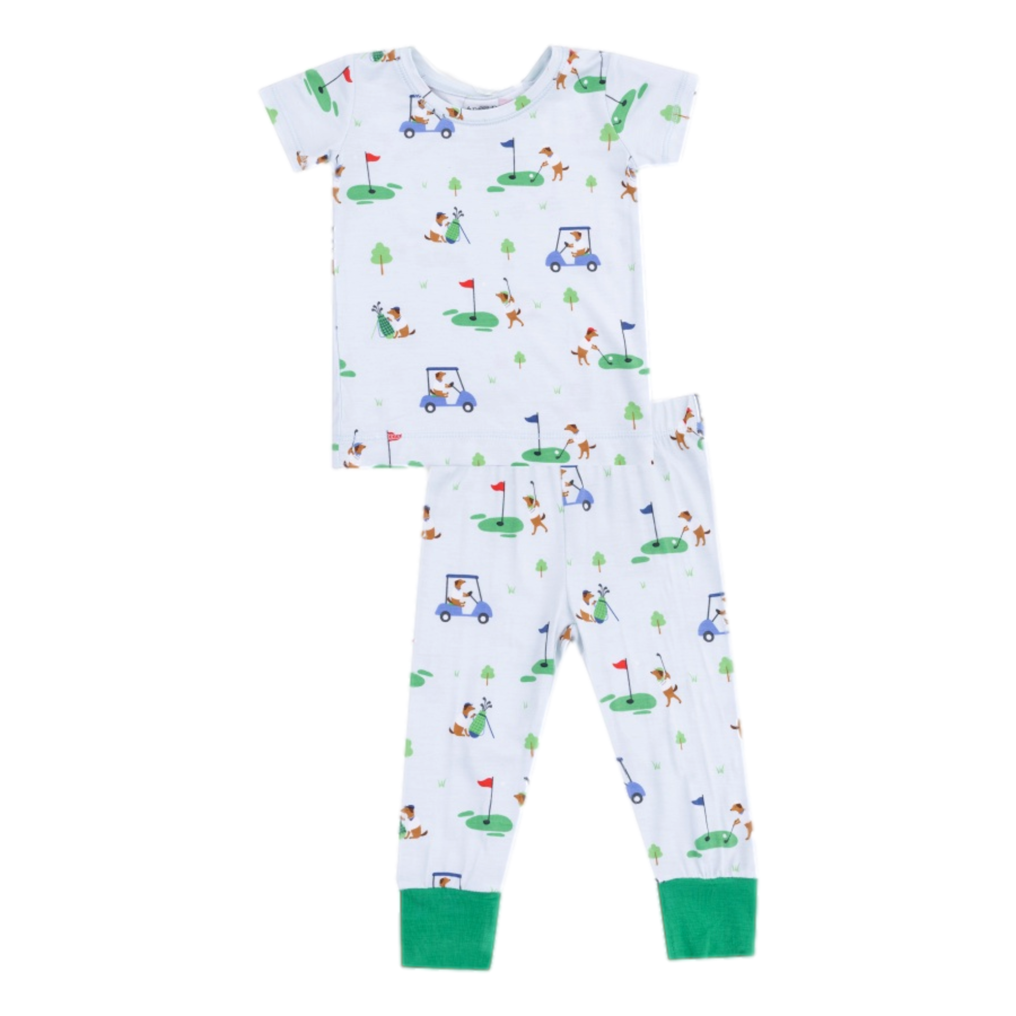 Dog Gone Golf - Blue Short Sleeve Loungewear Set
