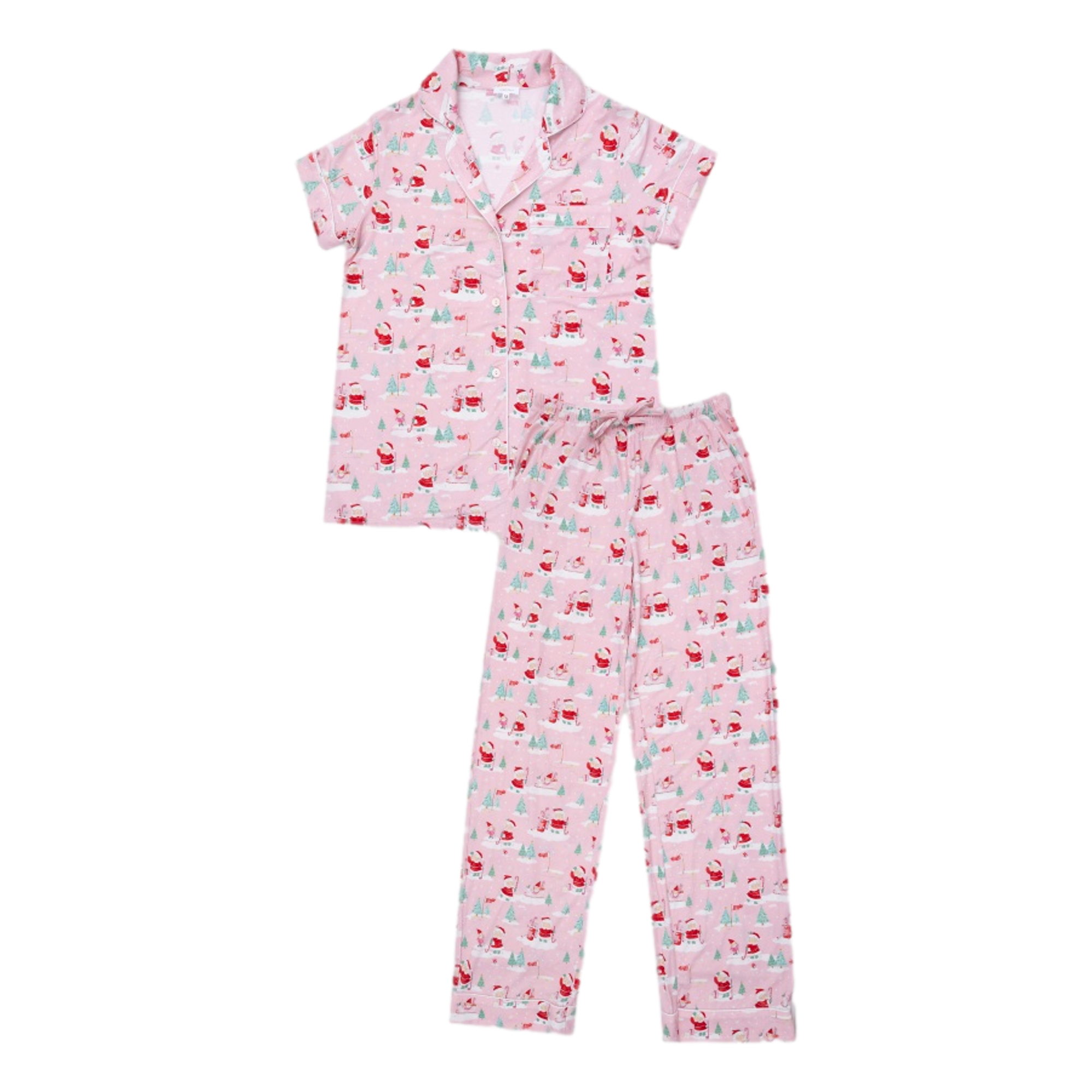 Adult Golfing Mrs. Claus and Elves Pajama Set